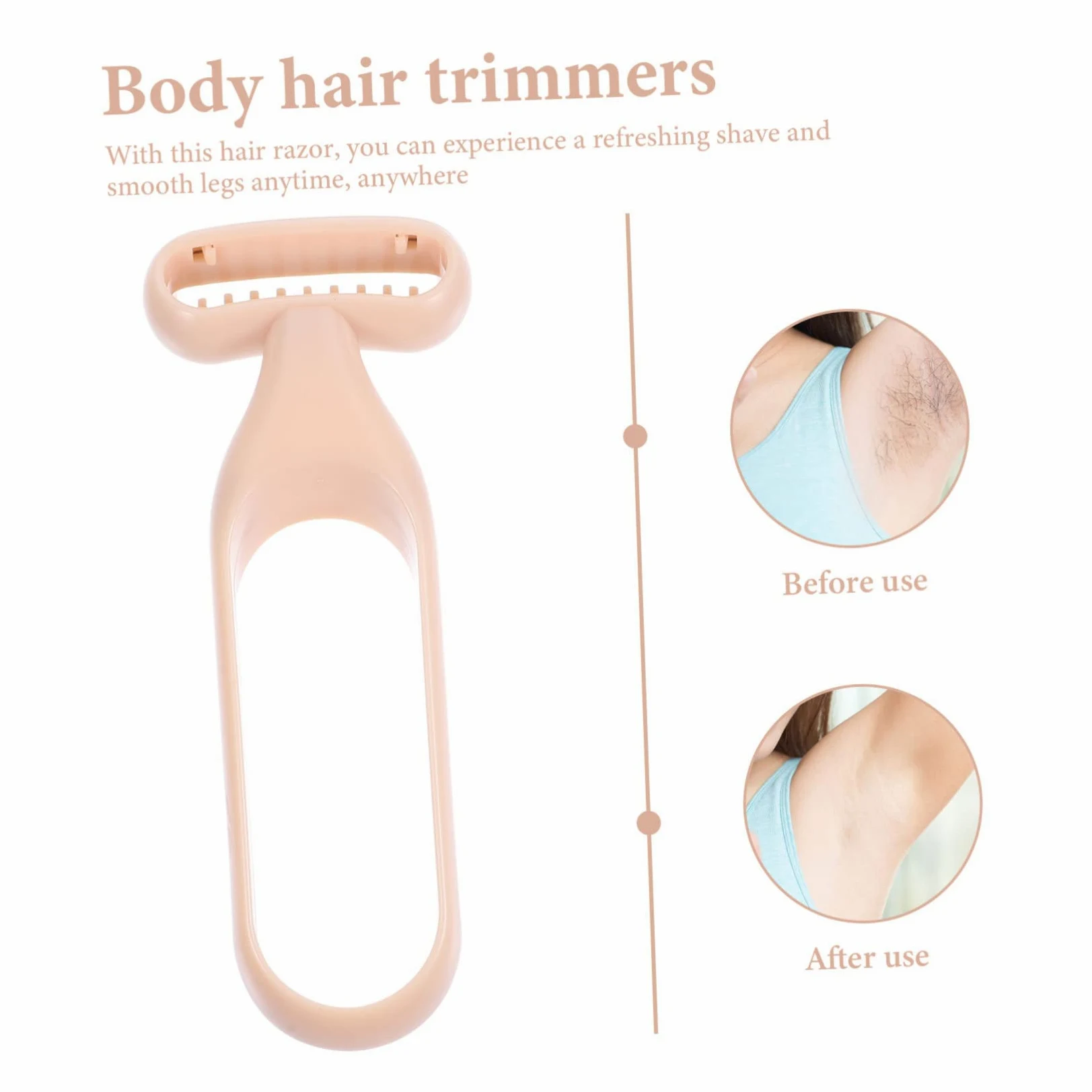 5 Piezas Recortadora Manual de Corporal para Mujer Afeitadora de Piernas y Axilas Herramienta de Depilación y Duradera para Uso Diario para Cuidado Personal Casa y Salón