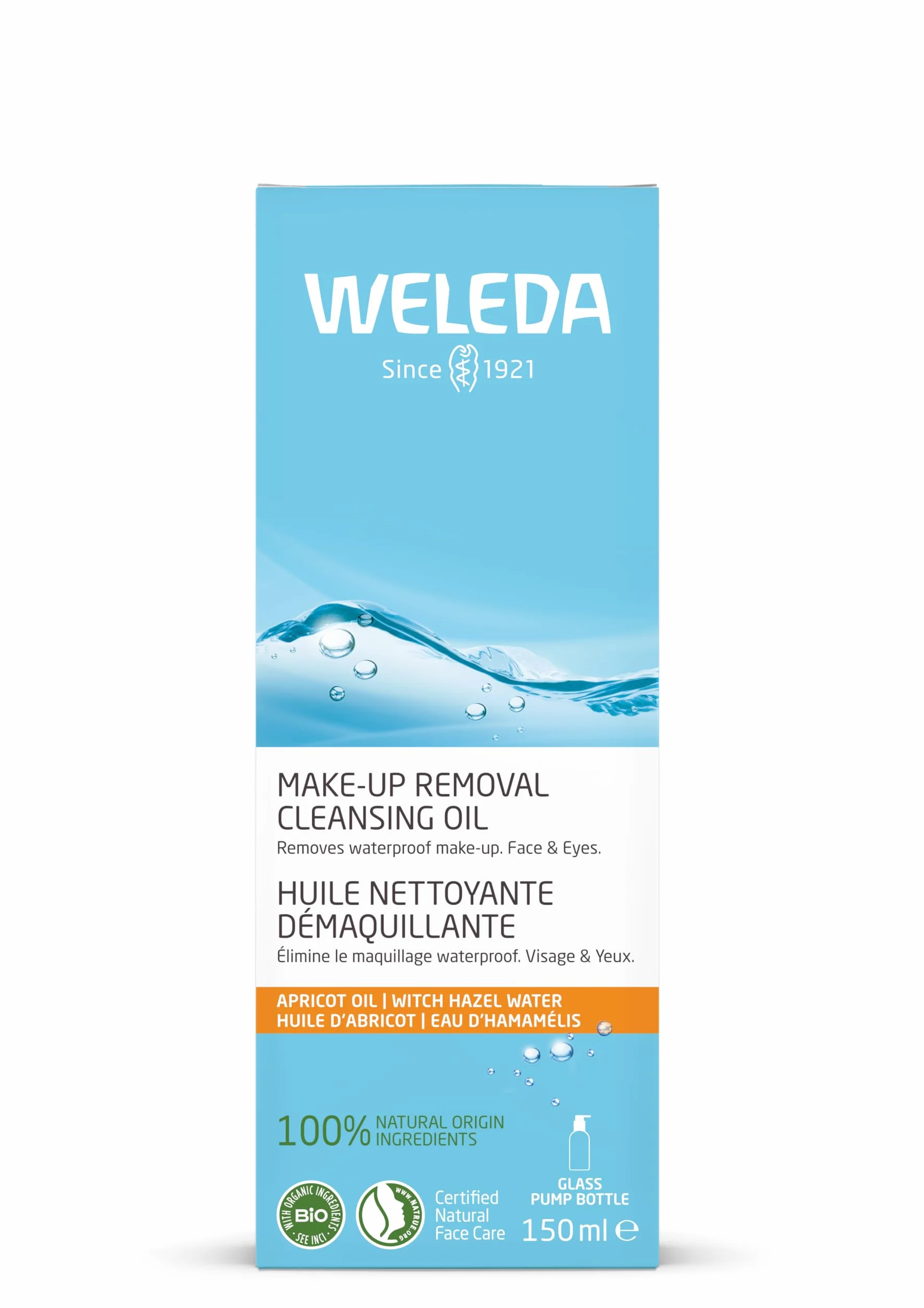 Weleda Aceite Limpiador Desmaquillante 150 ml para Rostro y Ojos