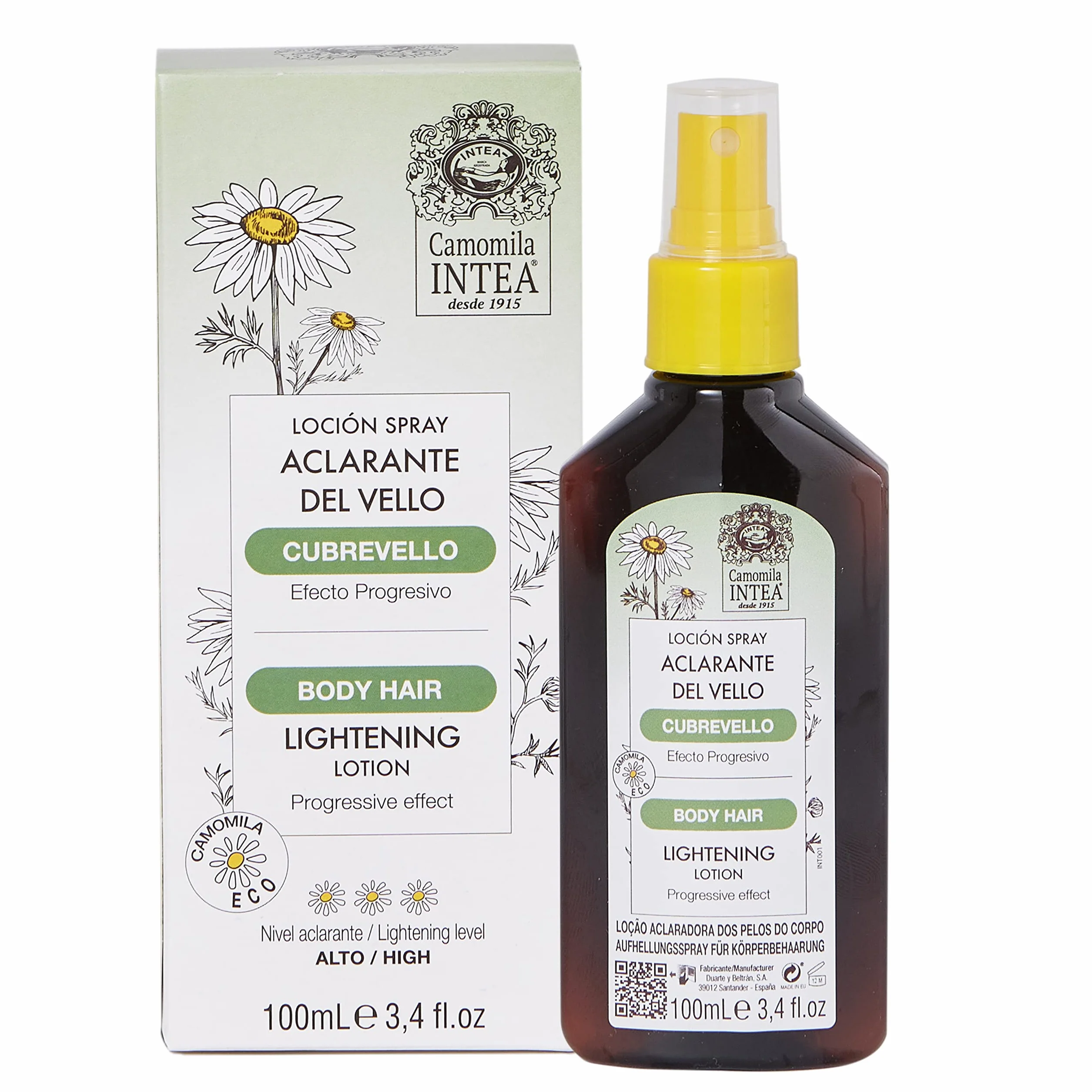 Camomila Intea Loción spray aclarante del vello Cubrevello 100 ML