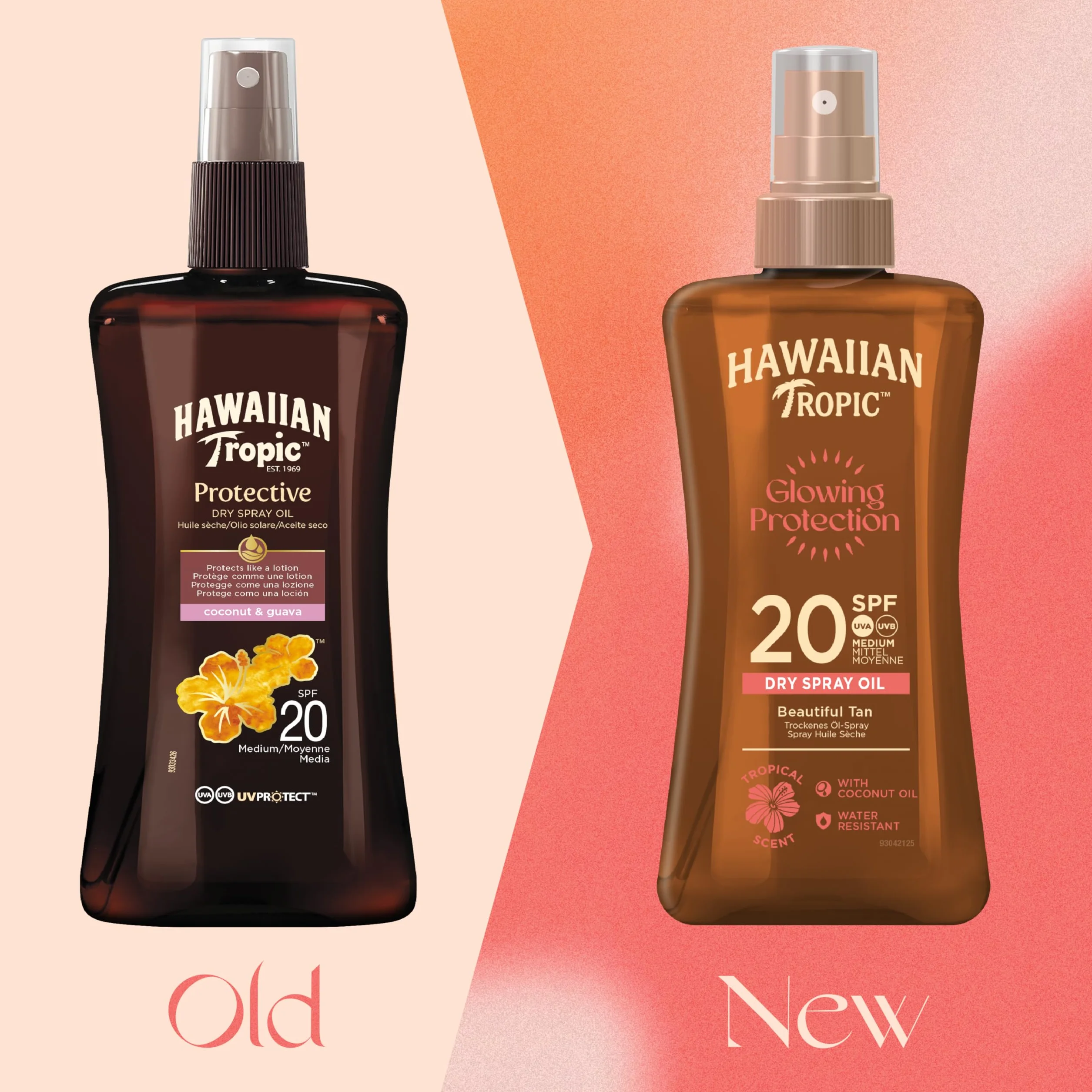 Hawaiian Tropic Aceite Solar SPF 20 Glowing Oil Bronceador Spray Coco Argán 200 ml