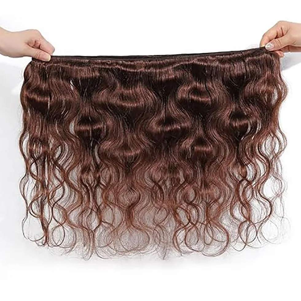 2Shoaiye 50 g # 4 BB paquetes de cabello humano 30 pulgadas
