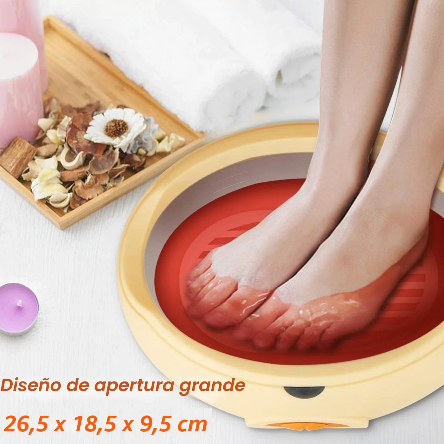 Forever Speed calentador de cera de parafina 900 g para manos y pies hidratante calmante artritis naranja