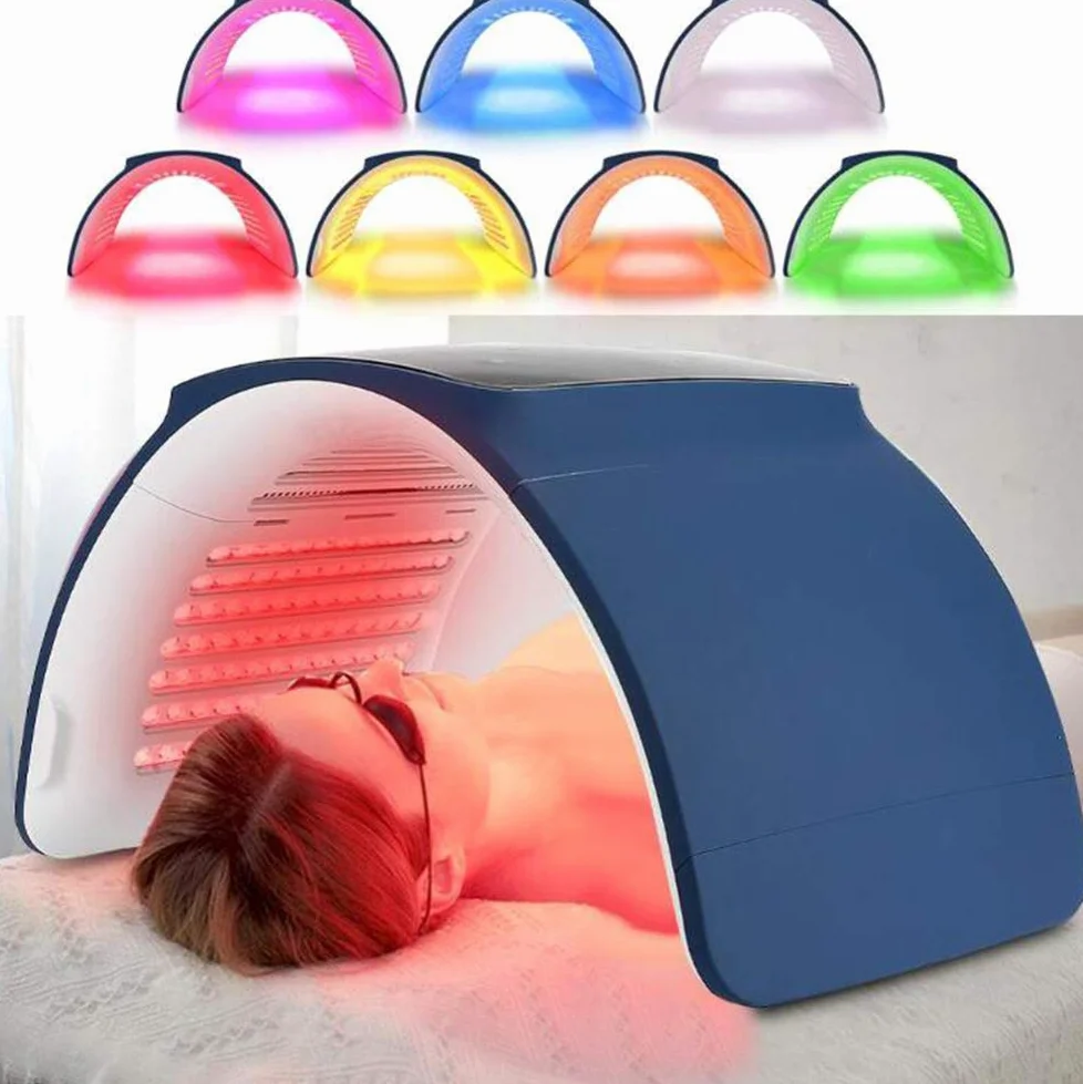 Profesional 7 Colores Terapia de luz LED de fotones rejuvenecimiento de la Piel PDT fototerapia apretar la Piel eliminación de acné máquina de la Belleza