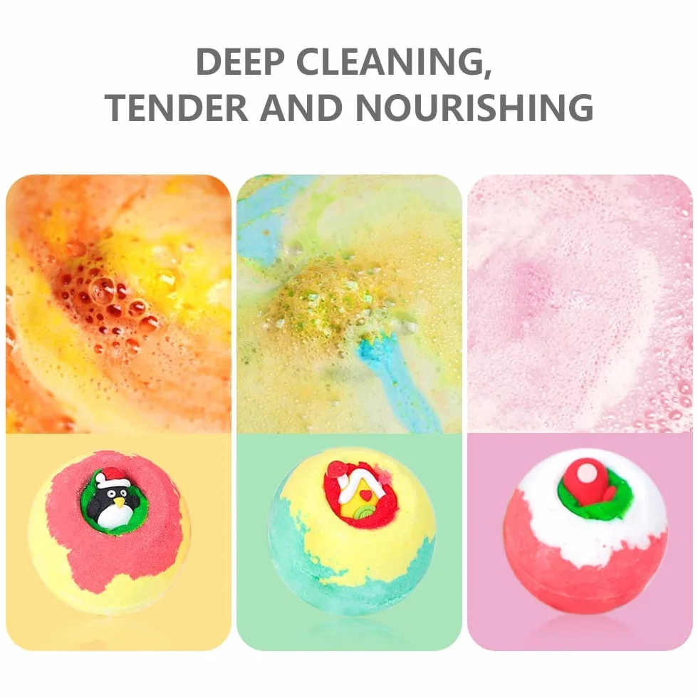 12 Bolas DE BAÑO BABBRAS DE BAÑO Sal Sal Sal for Burbble SPA Uso CASA DE CUMPLEAÑOS Bombas de baño