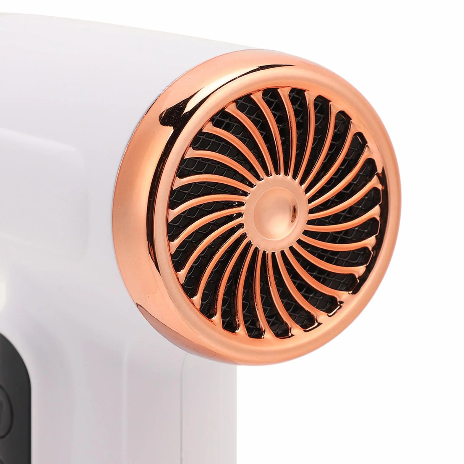Secador de pelo inalámbrico, 15000 mAh, recargable con carga USB, batería de viento frío y caliente, secador de pelo para viajes, camping (blanco)