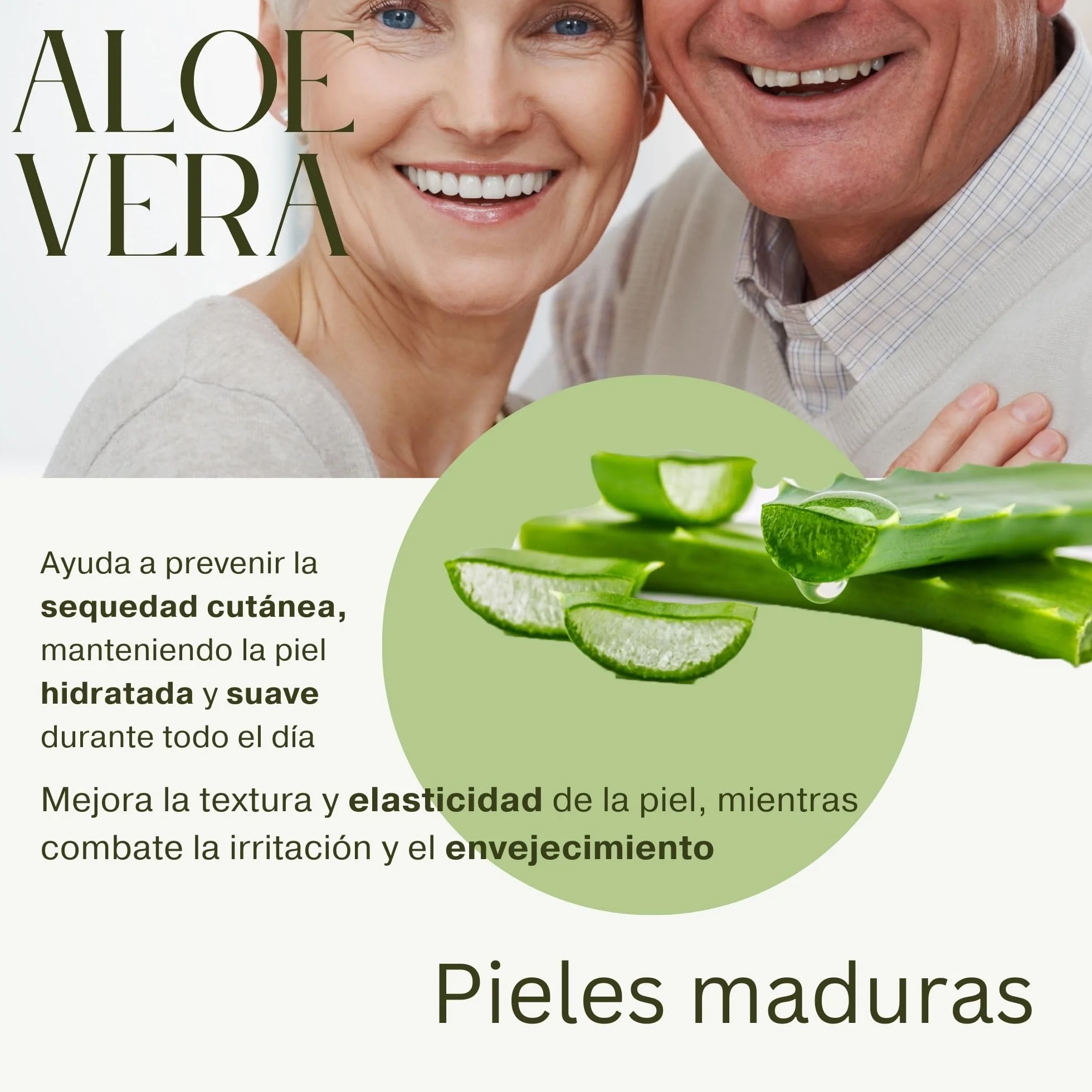 KFS Aloe Vera Puro Gel Natural 500 ml, Absorción Inmediata, No Grasa, Nutre, Hidrata, Refresca la Piel, After Sun