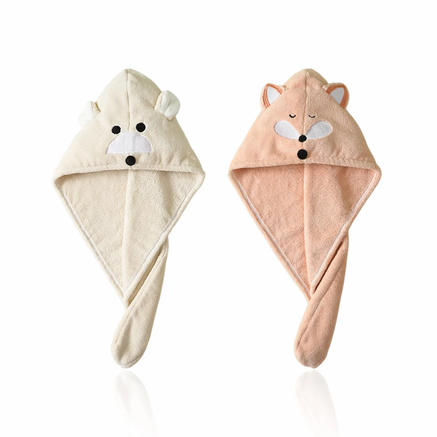 Toallas de Pelo de Vellón Coralino para Secado Rápido para Niños, Suaves y Absorbentes