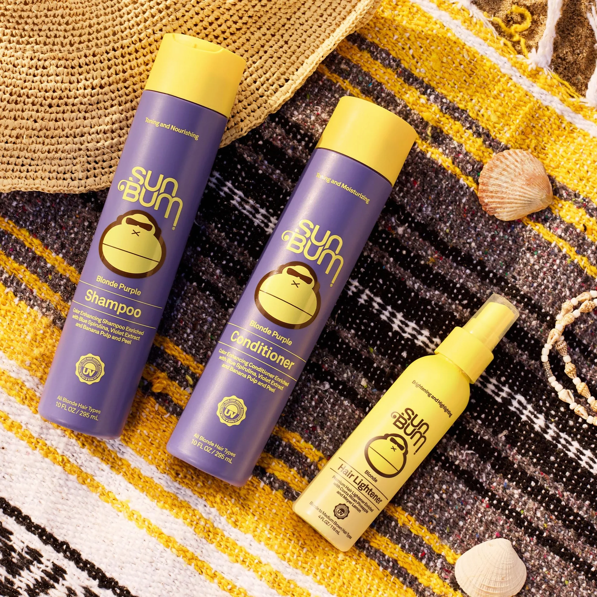 Sun Bum Blonde Formula Hair Lightener 4oz Spray Bottle Highlighting Spray