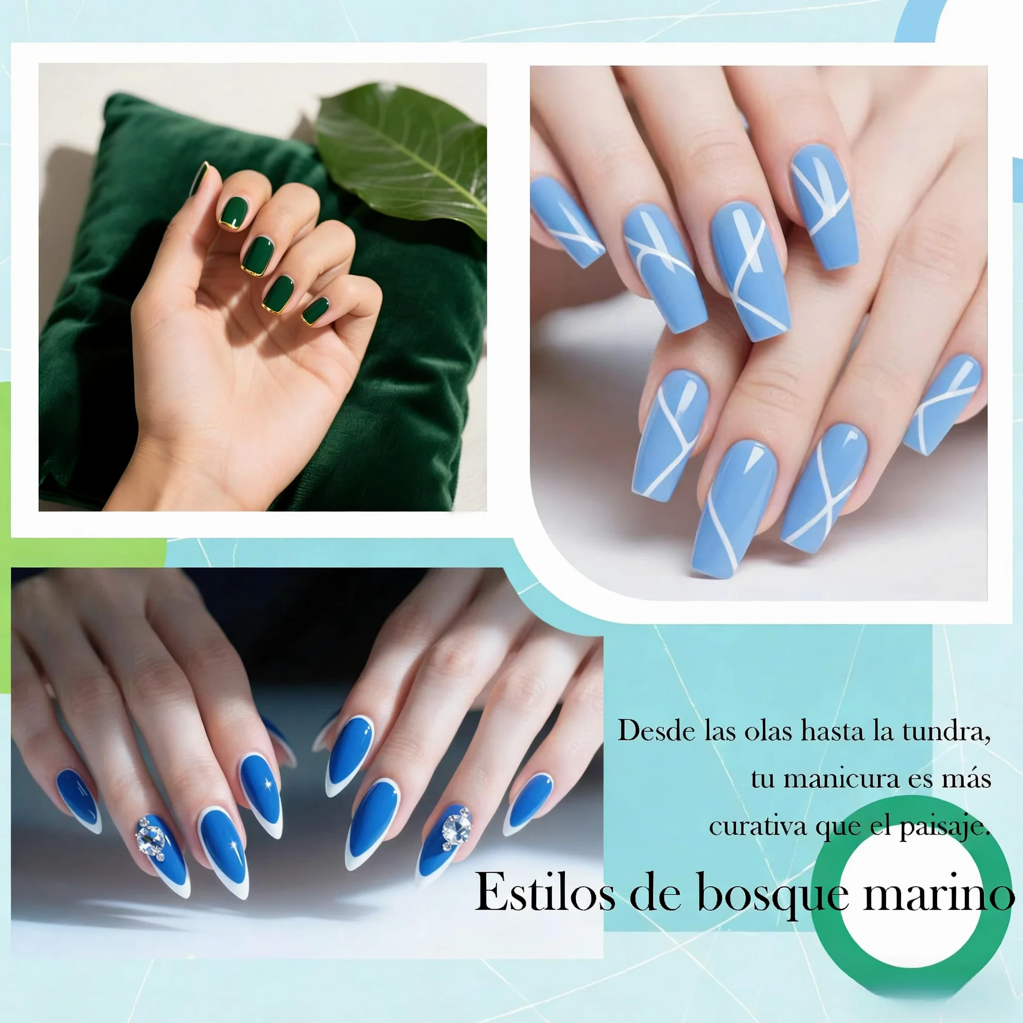 Camila ¿Esmalte semipermanente para uñas 6 colores, set de sal marina estilo bosque, gel para uñas con fototerapia UV LED, manicura profesional de salón 15ML(camilaE)