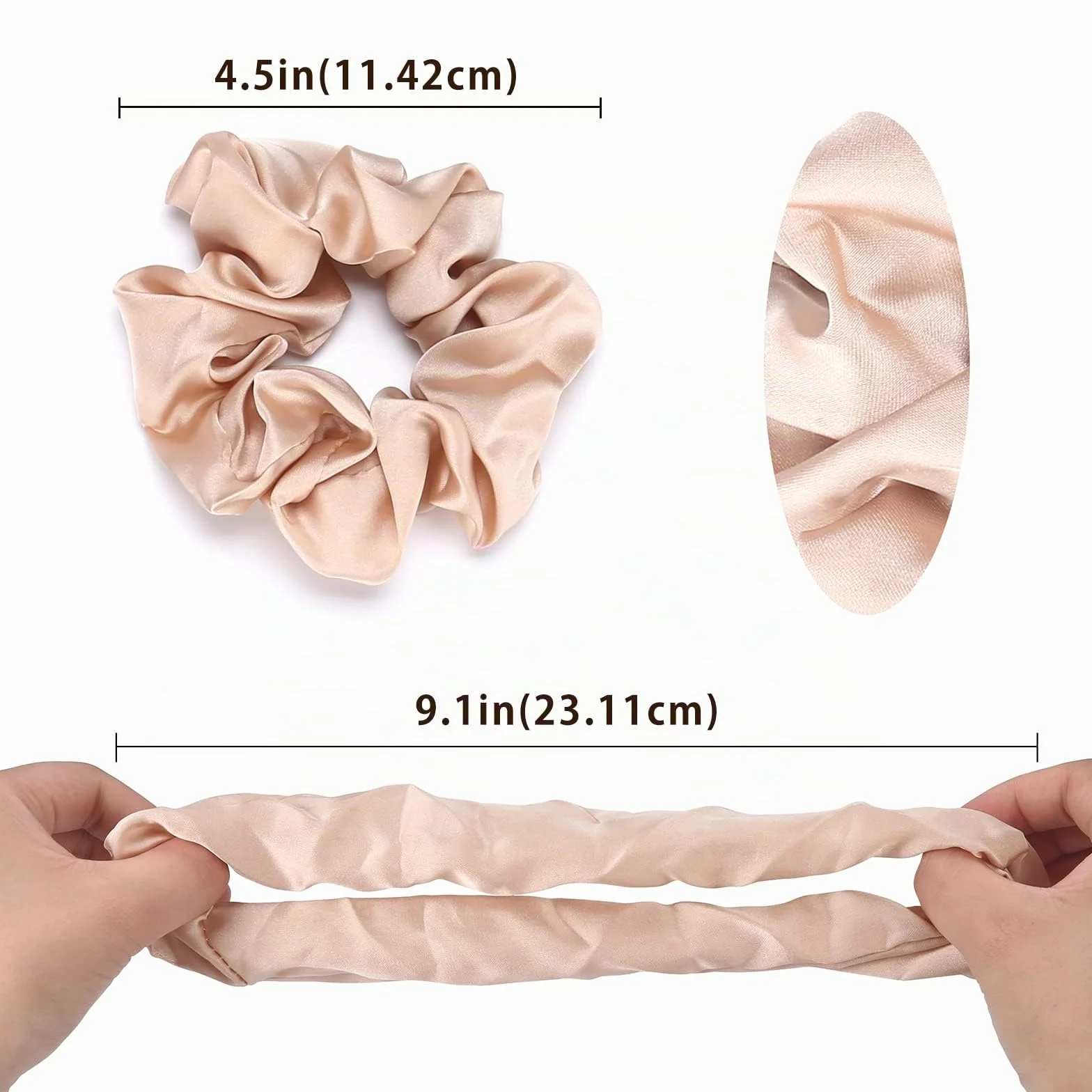 Lolalet Scrunchies Seda para Pelo de Mujer Lazos Suave Gomas Elástica para Cabello