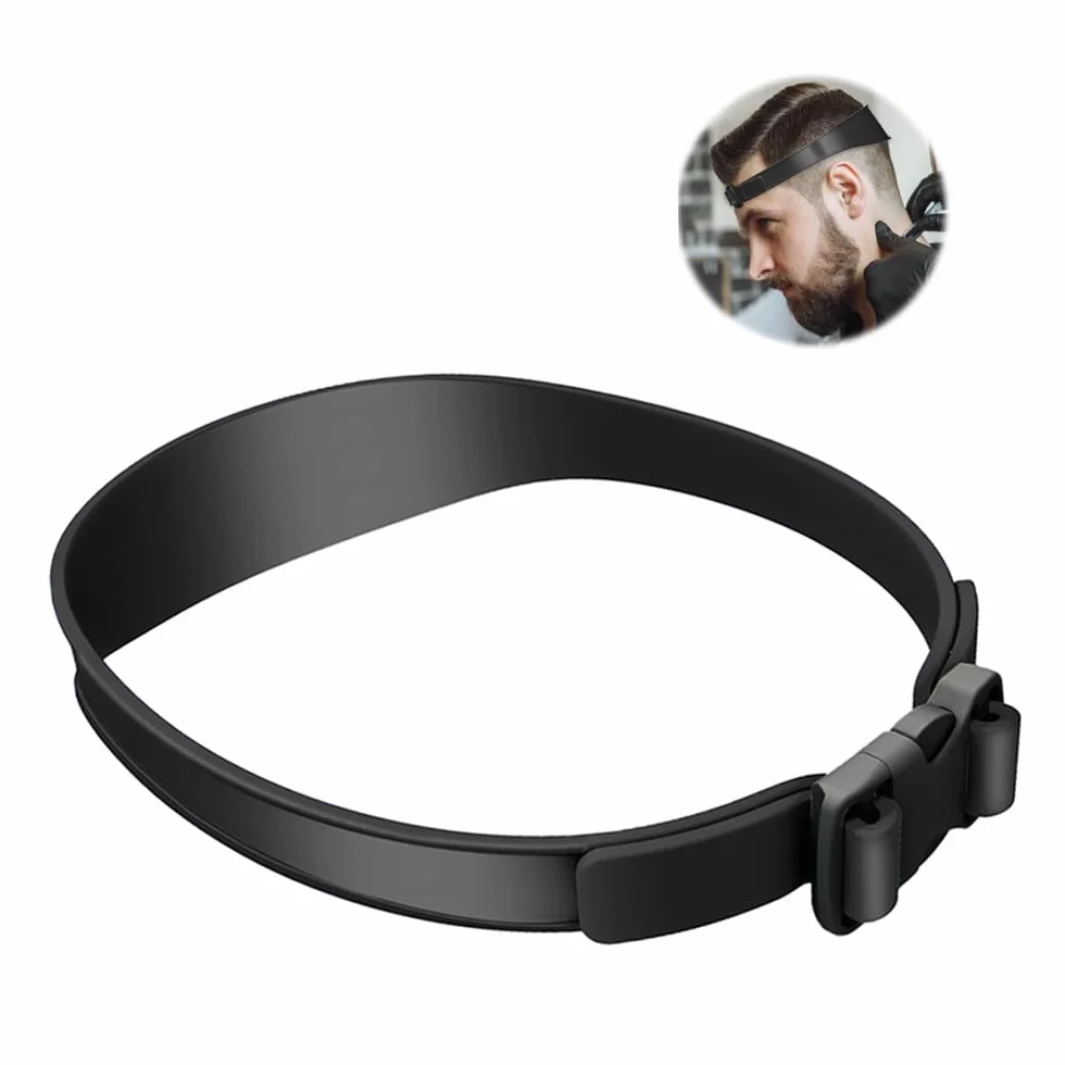 Guía de Corte de Cabello Ajustable Peine Posicionamiento Curvo Plantilla para Hombre