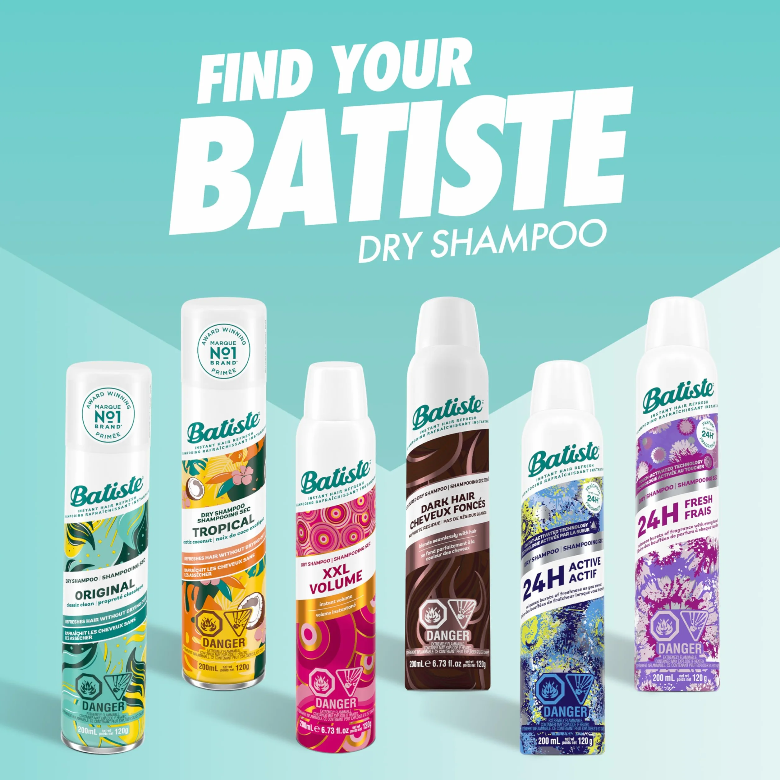 Batiste Cherry Dry Shampoo Champú, Fresh 200 ml