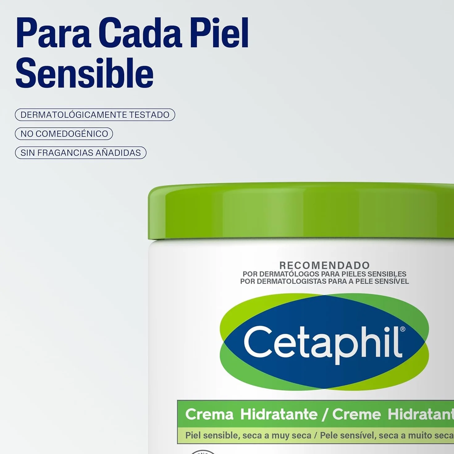 Cetaphil Rutina Cuidado Piel Sensible Set: Crema Hidratante 453g + Loción Limpiadora Mini 29ml