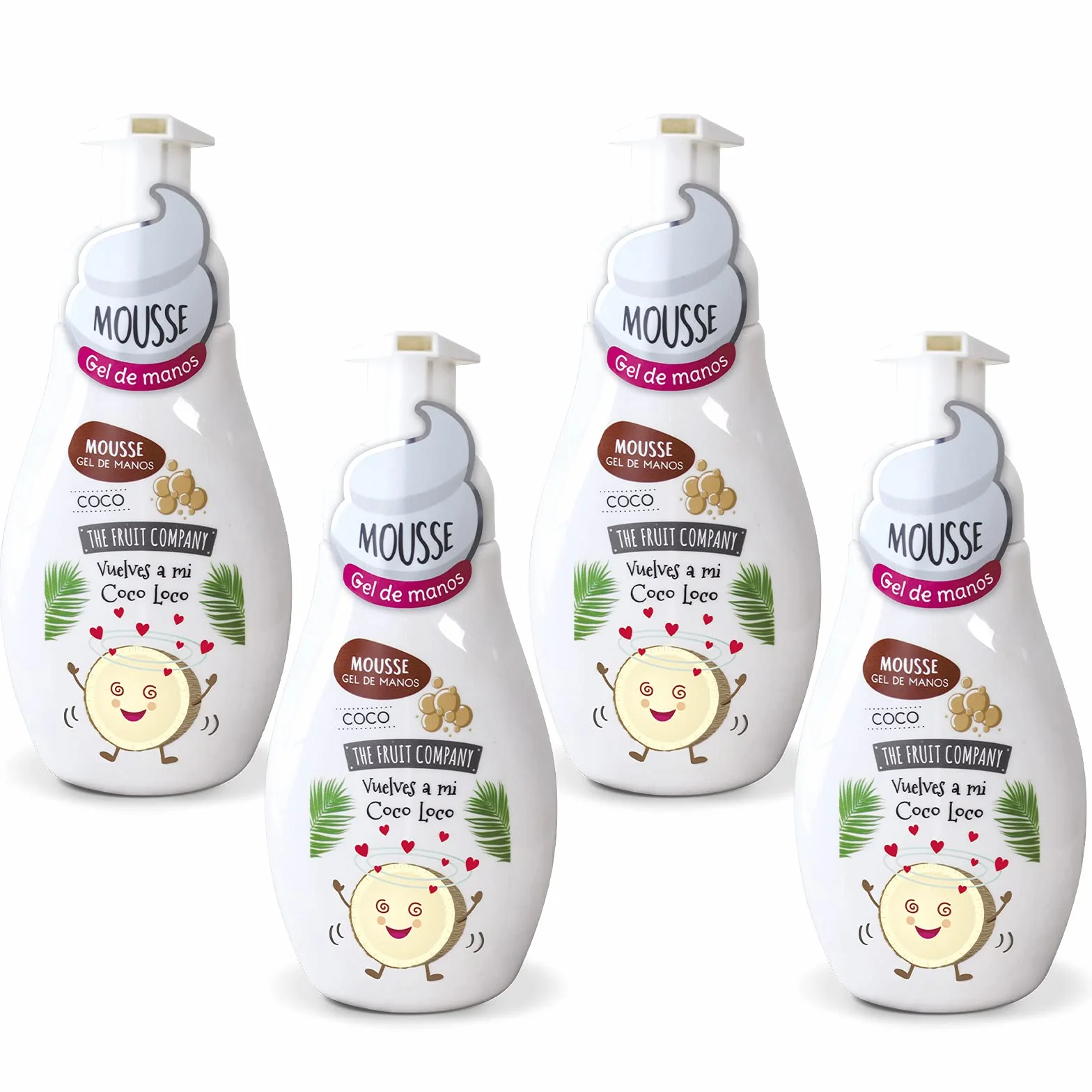 The Fruit Company Jabón de Manos Espuma Mousse Coco 250 ml 4 ud