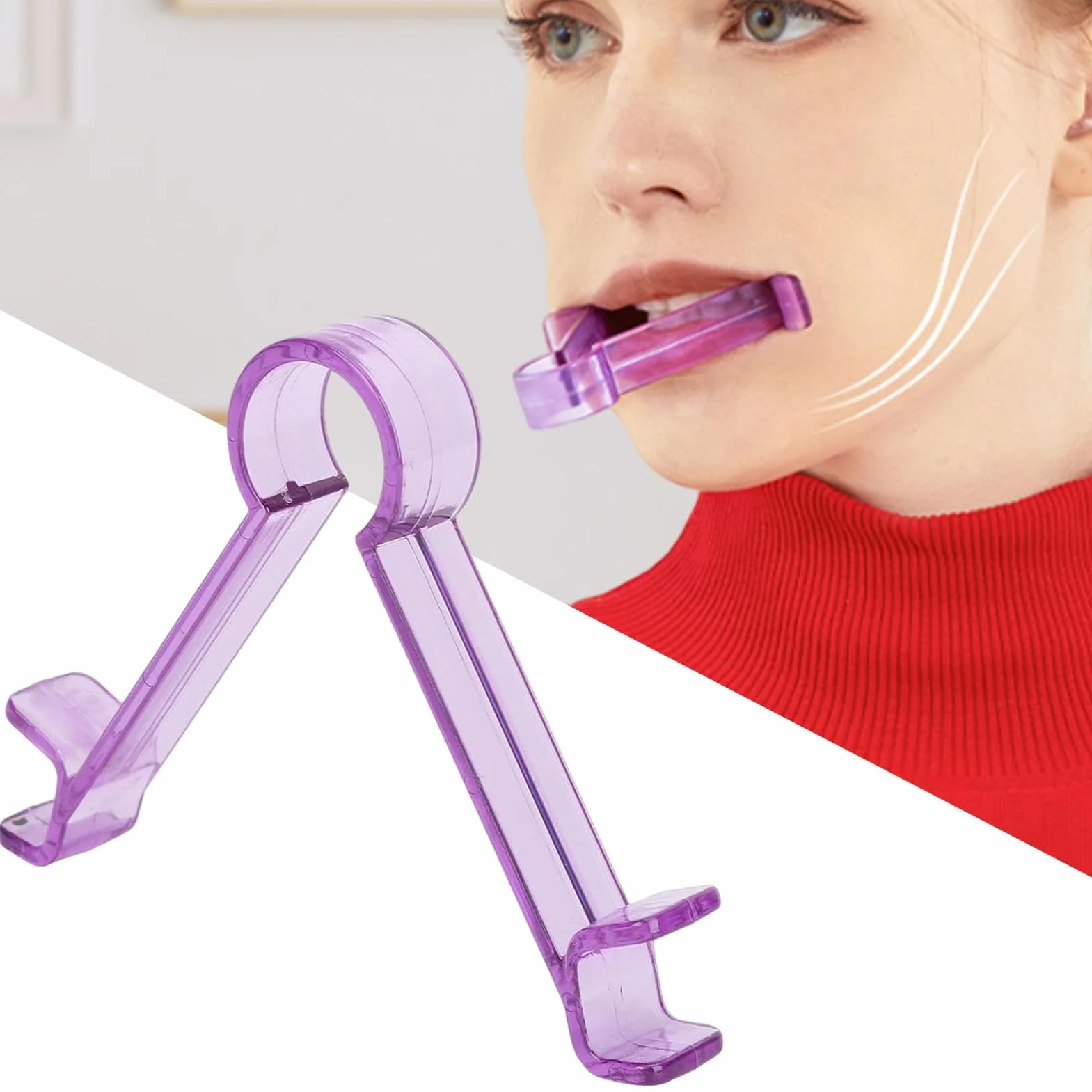 Ejercitador de tonificación de cuello y cara, herramienta de adelgazamiento facial, dispositivo de doble barbilla portátil