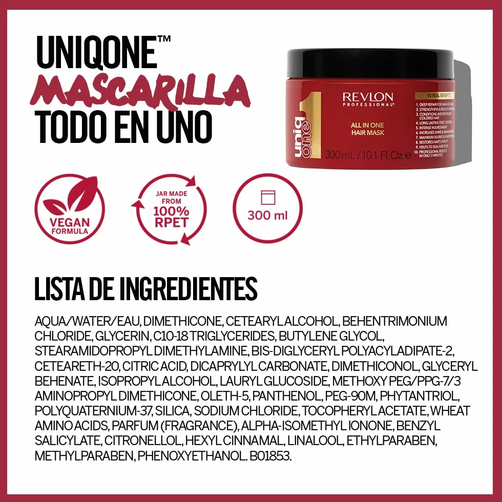 Revlon Professional UniqOne Mask Mascarilla Capilar Todo en 1 300 ml