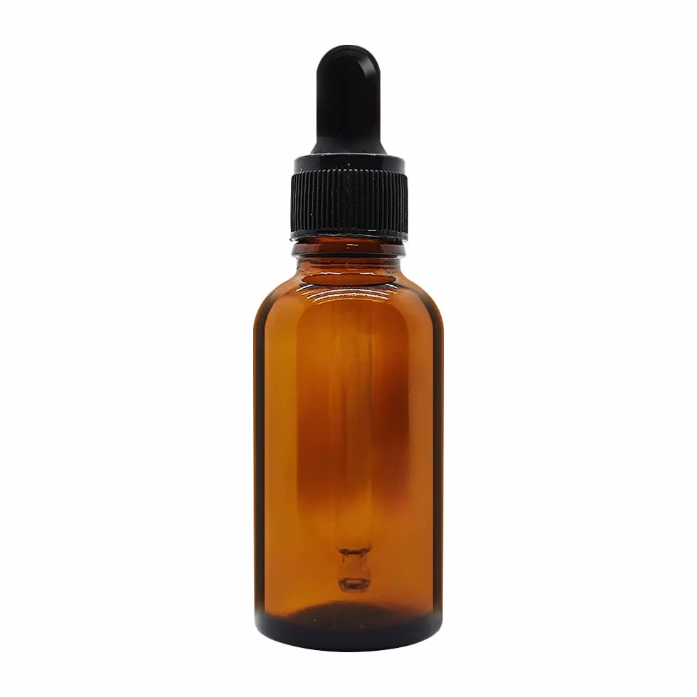 Botella cuentagotas vacía ámbar cristal 100 ml para aceite esencial aromaterapia