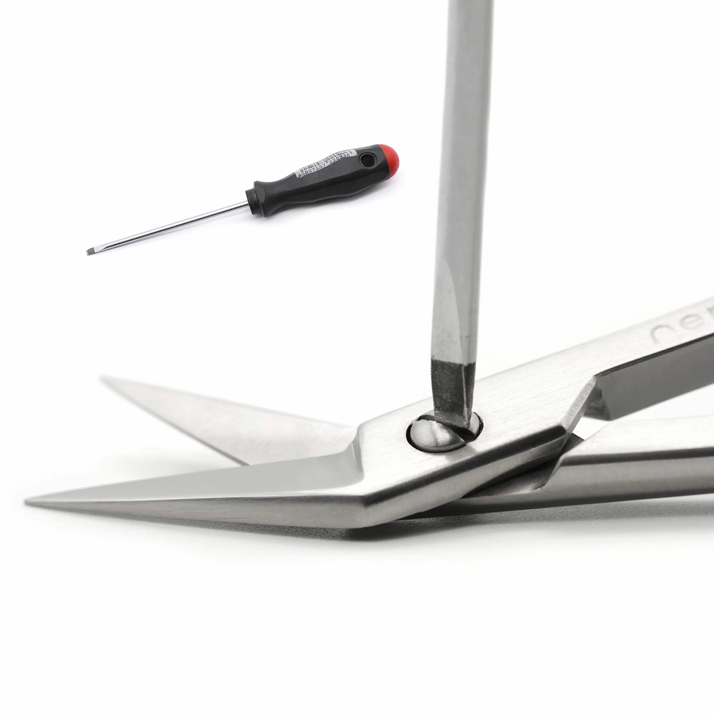 Remos Tijera de Uñas para los Pies Punta Curva Acero Inoxidable 18 cm
