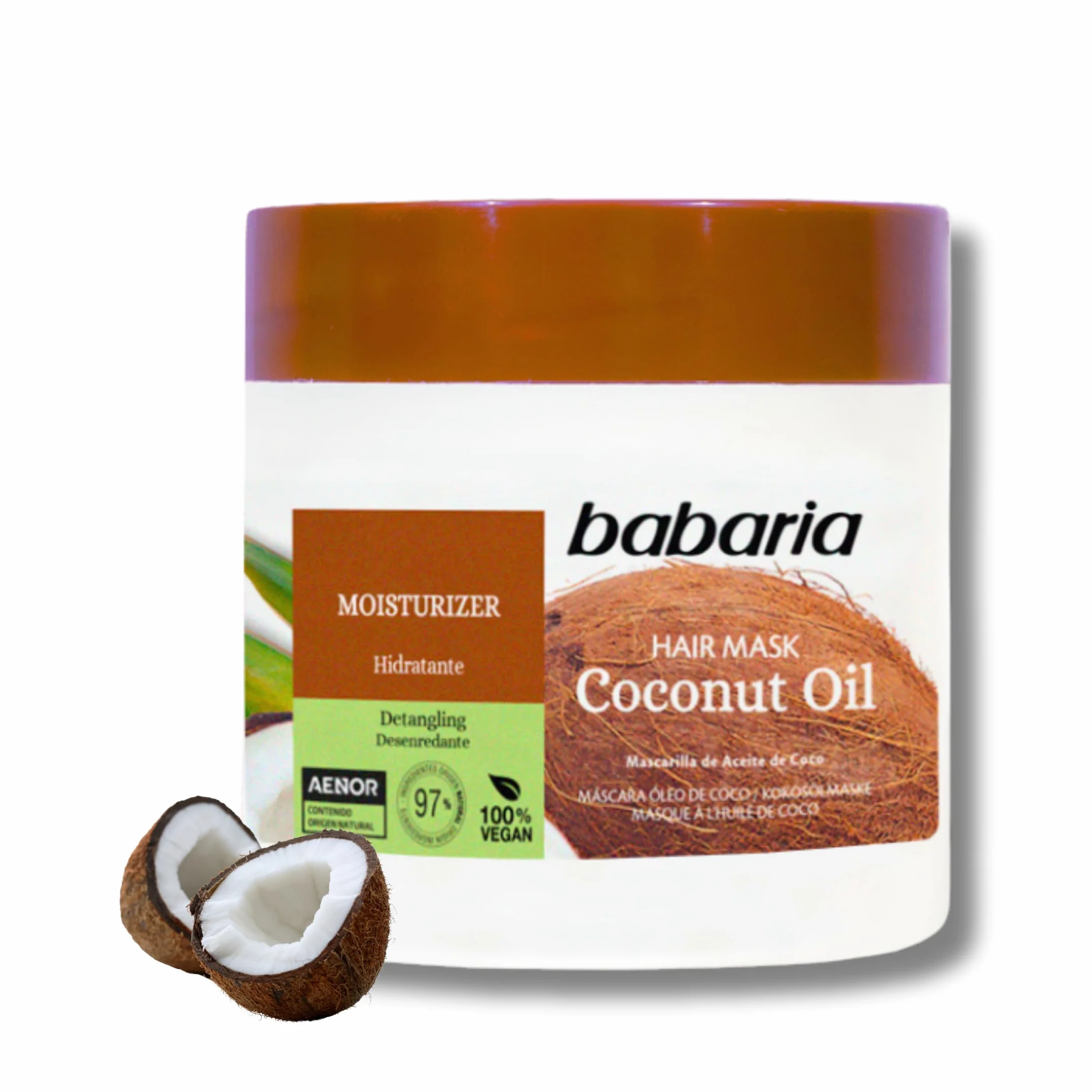Babaria Mascarilla de Aceite de Coco Hidratante 400 ml