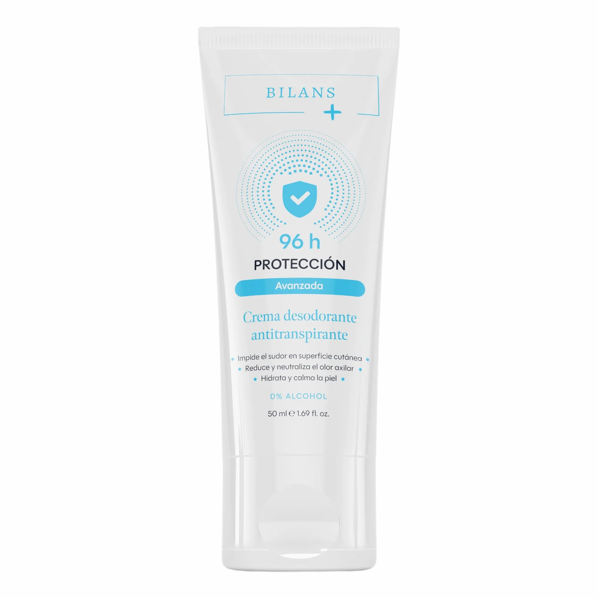 BILANS+ Crema Desodorante Antitranspirante 96 Horas Protección Avanzada 50 ml