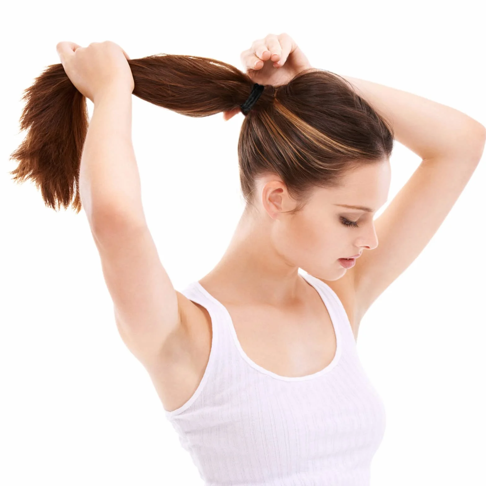 Gomas de Pelo 32 Piezas 4 mm Negra Elástica para Cabello Grueso