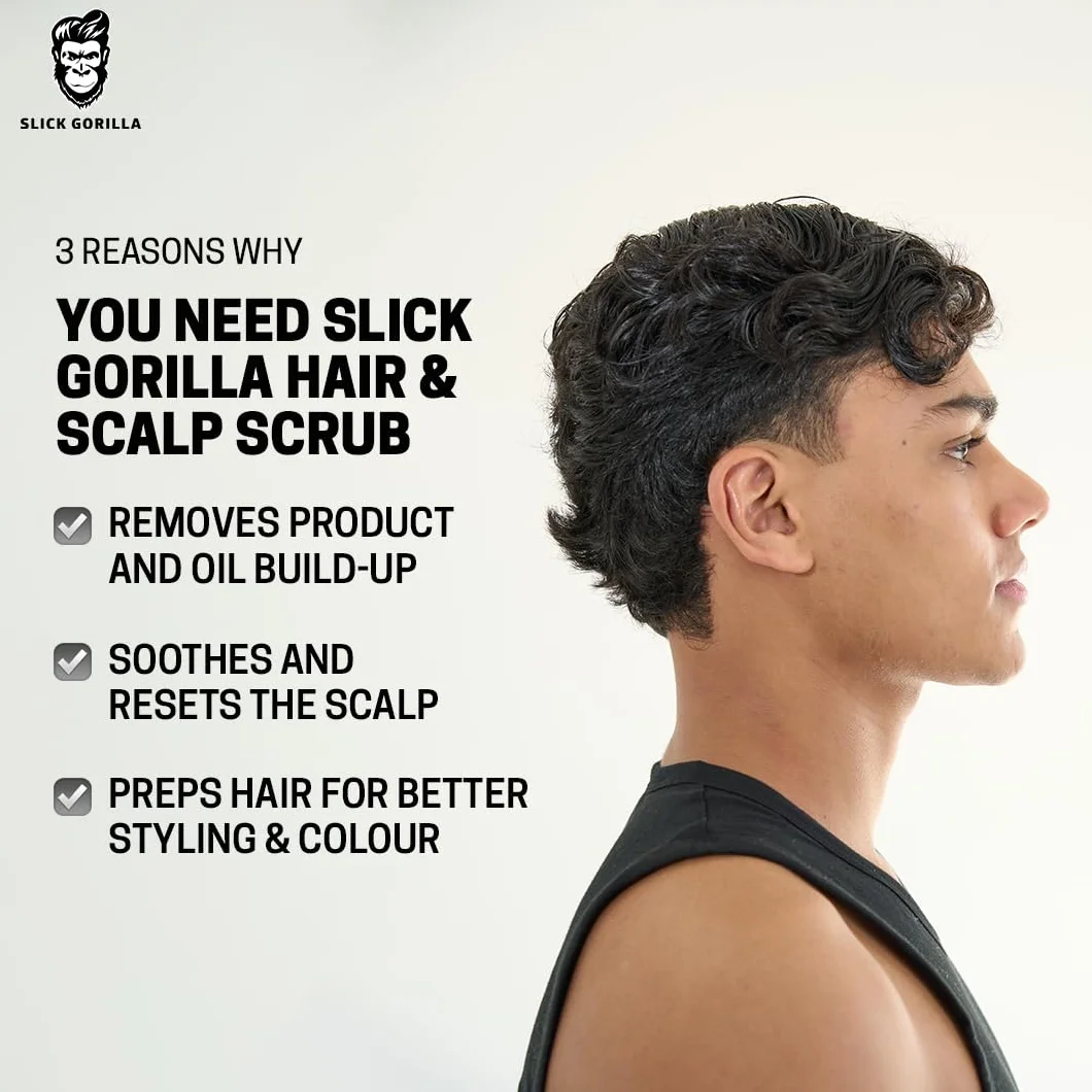 Slick Gorilla exfoliante de cuero cabelludo con sal marina limpia y exfolia profundamente