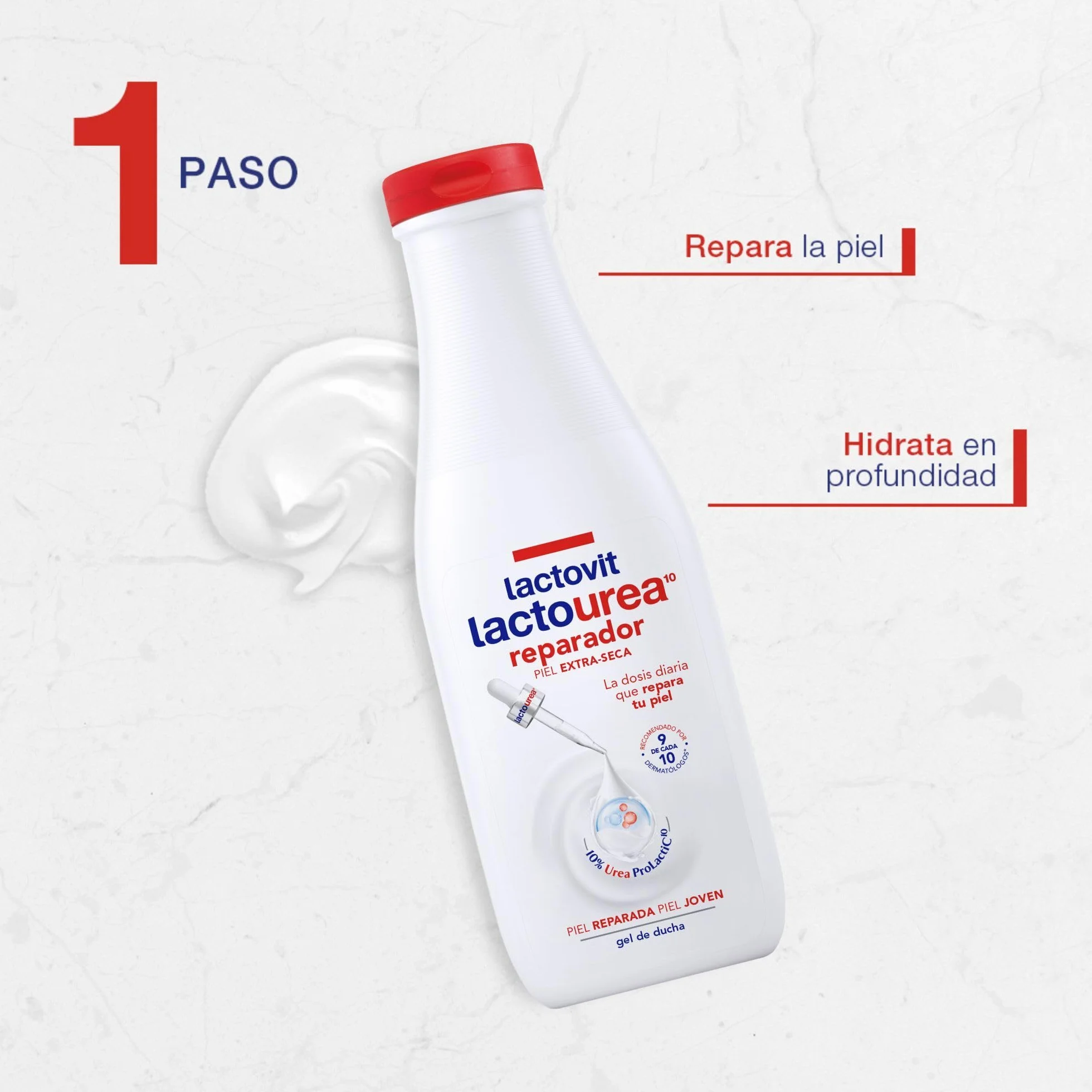 Lactovit Gel de Ducha Reparador Lactourea para Piel Muy Seca 550 ml