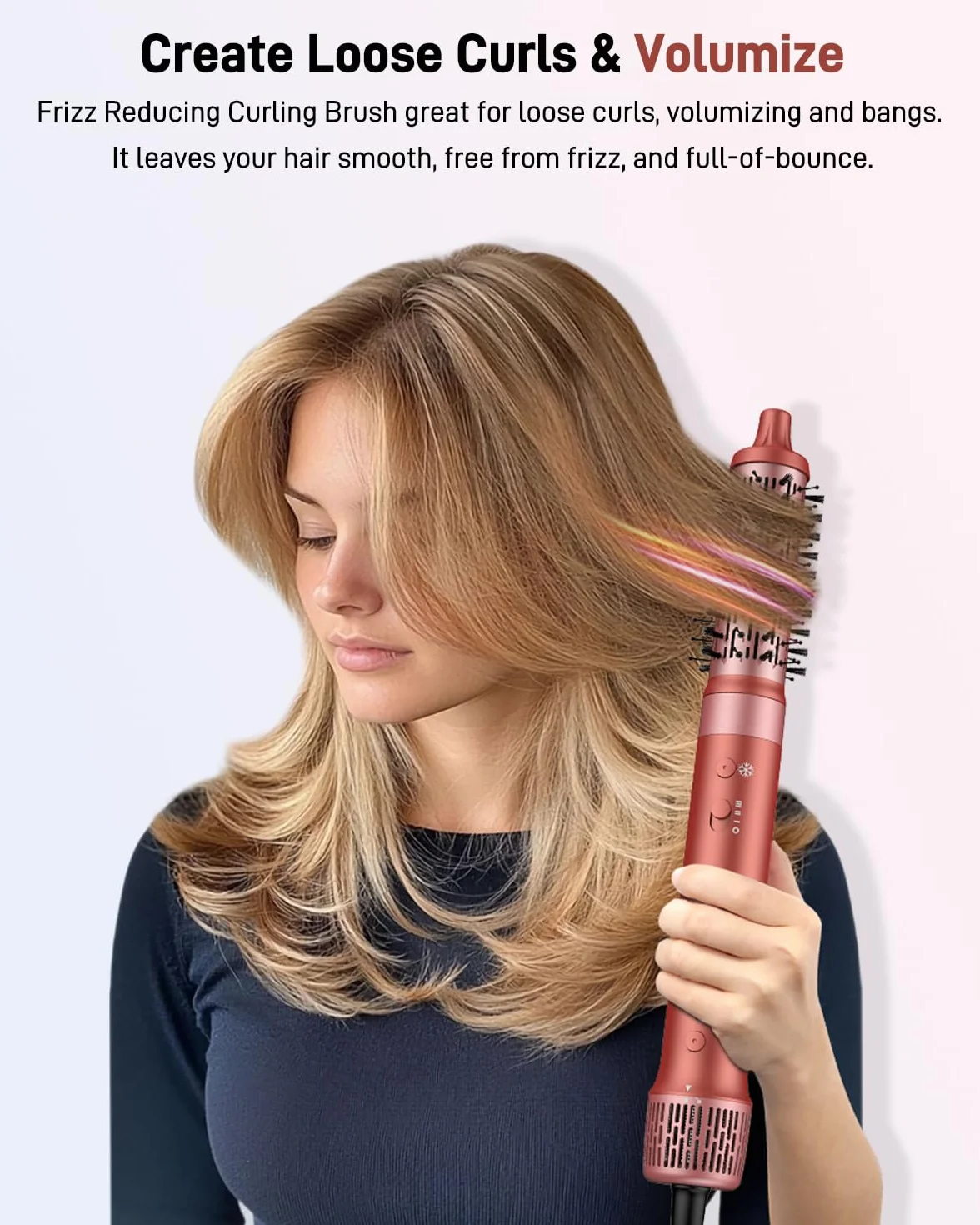 HITTIONA 5 en 1 Air Styler Cepillo Secador, Secado Rápido, Sin Frizz, Volumisation, Bolsa Regalo
