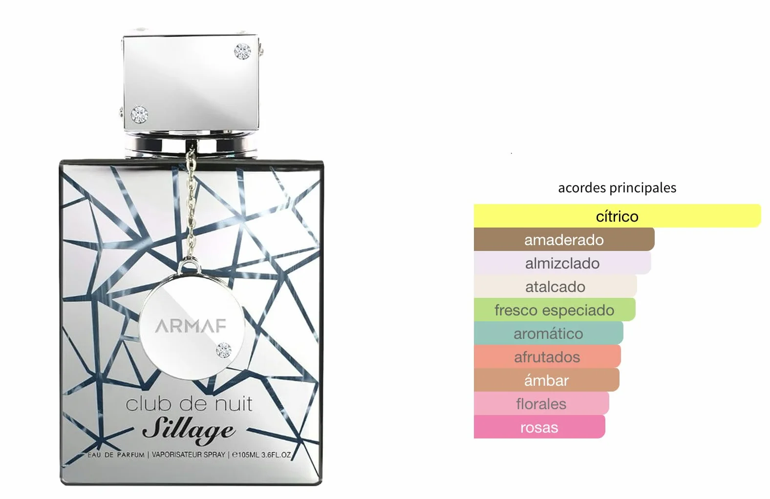 Club de Nuit Sillage Eau de Parfum 105 ml Perfume Árabe Unisex Larga Duración