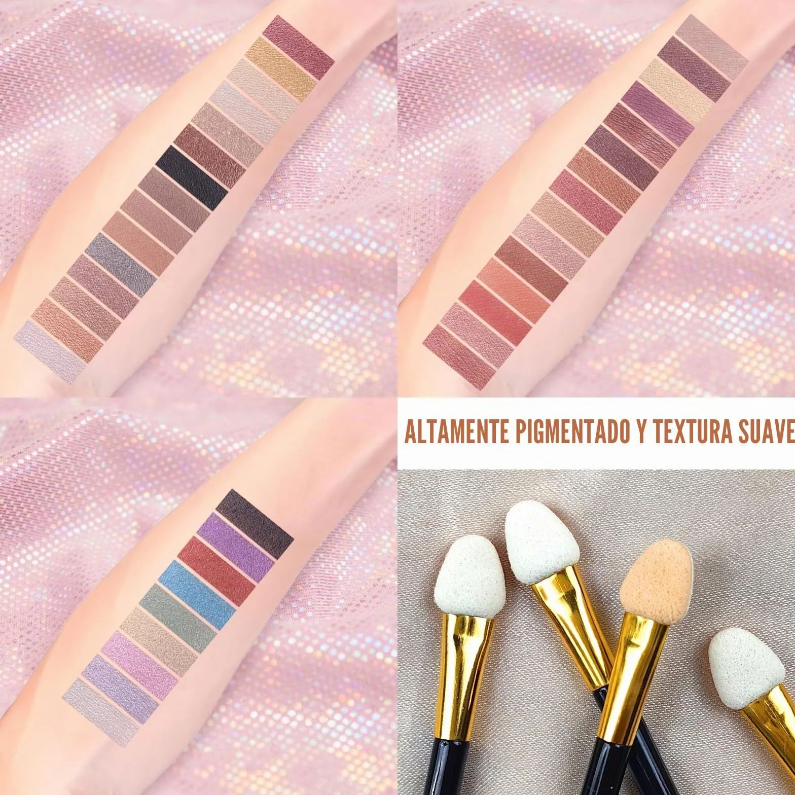 Calendario de Adviento 2024, juego de maquillaje, 39 colores, juego de regalo multifunción, selección de vacaciones, caja de belleza con paleta de sombras de ojos, pintalabios, colorete, rímel