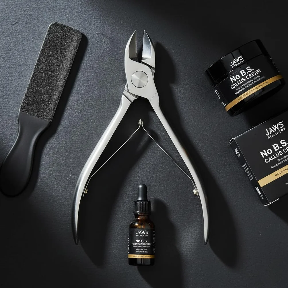 Cortaúñas grande de grado quirúrgico, cortaúñas de acero inoxidable recomendado por podólogos, herramientas de pedicura para uñas gruesas de los pies Jaws Podiatry