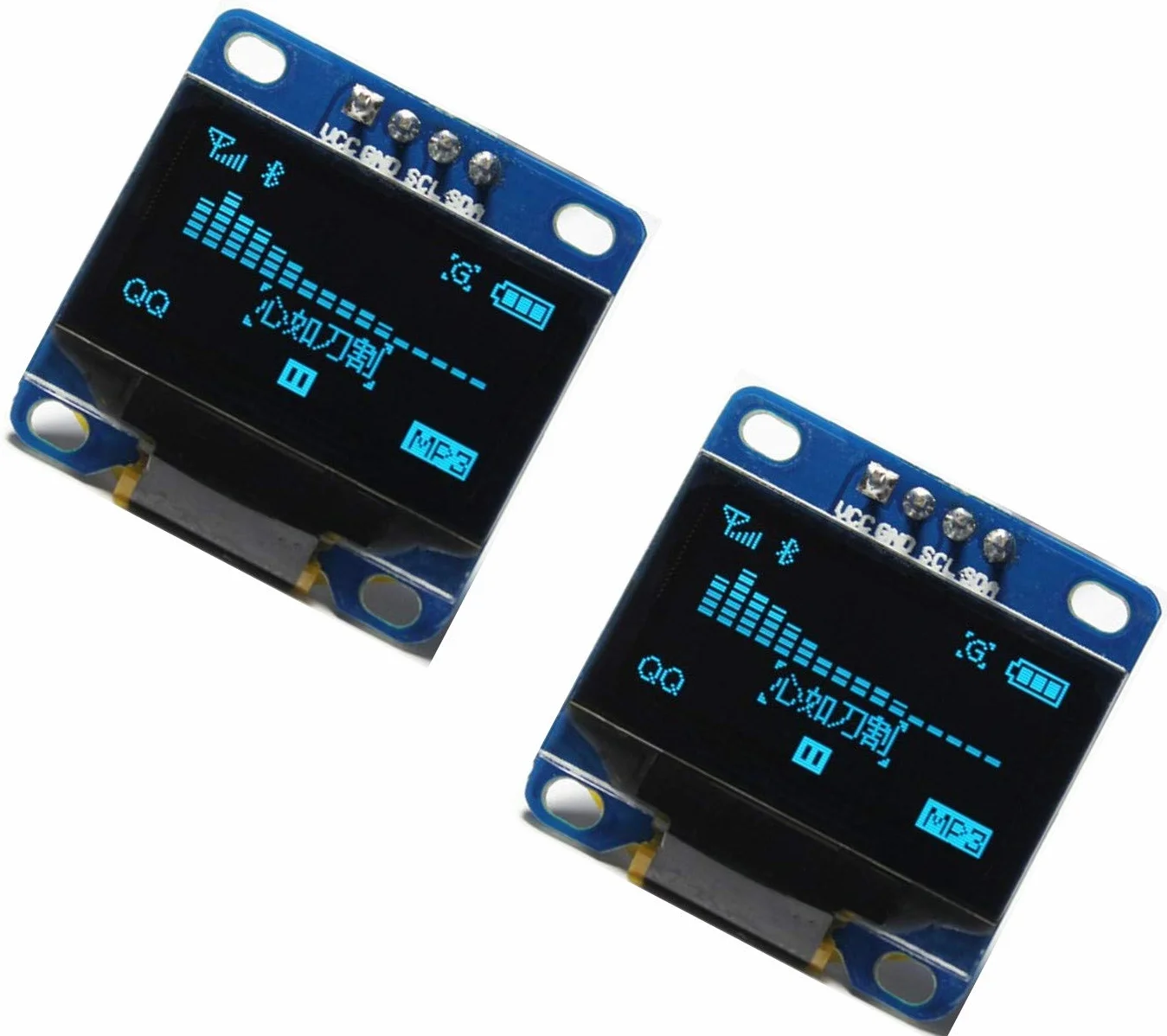 OLED 128x64 Display Module I2C IIC SPI Serial Blue 2.4 cm SSD1306 2pcs