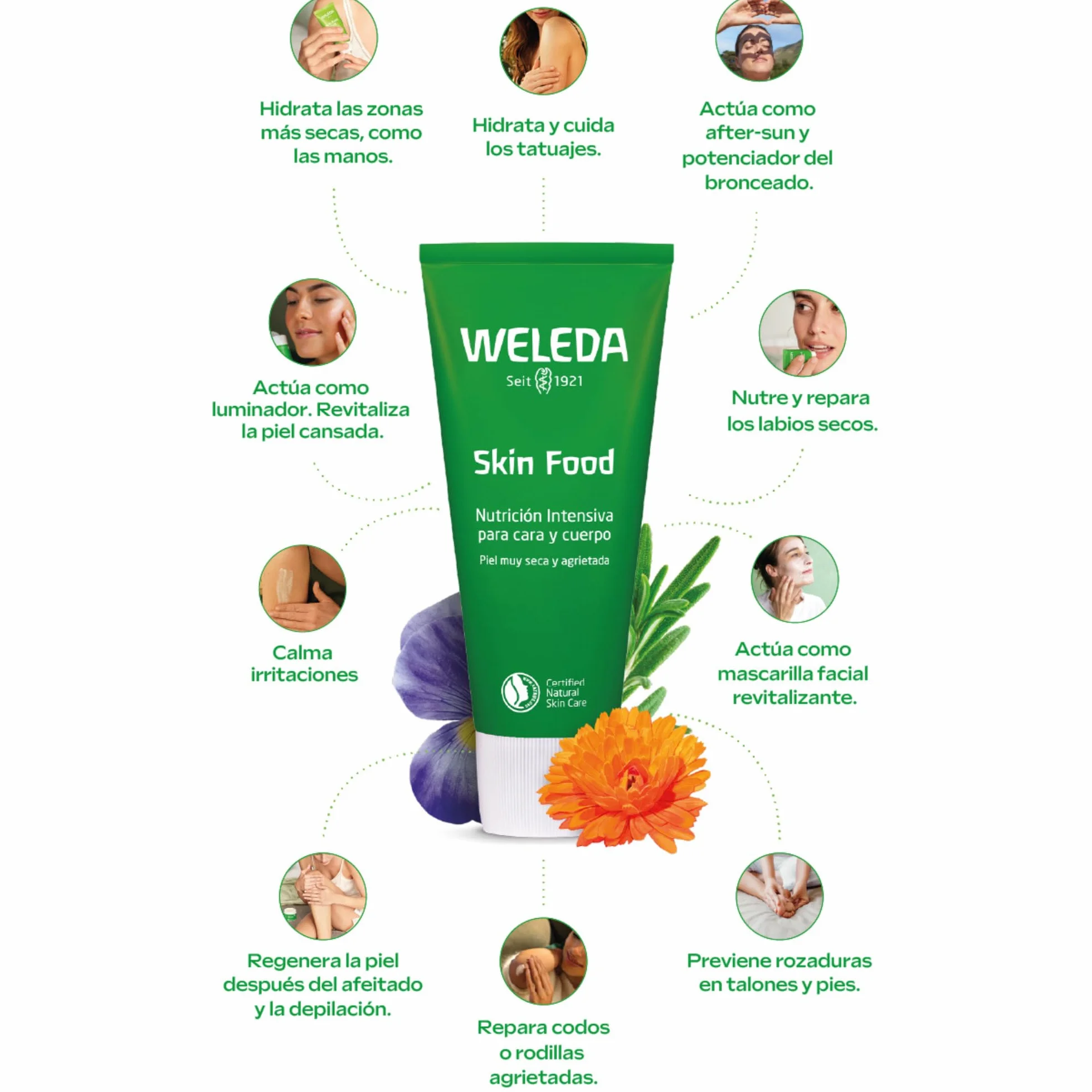 Weleda Skin Food Original Crema Reparadora 75 ml para Piel Muy Seca y Agrietada