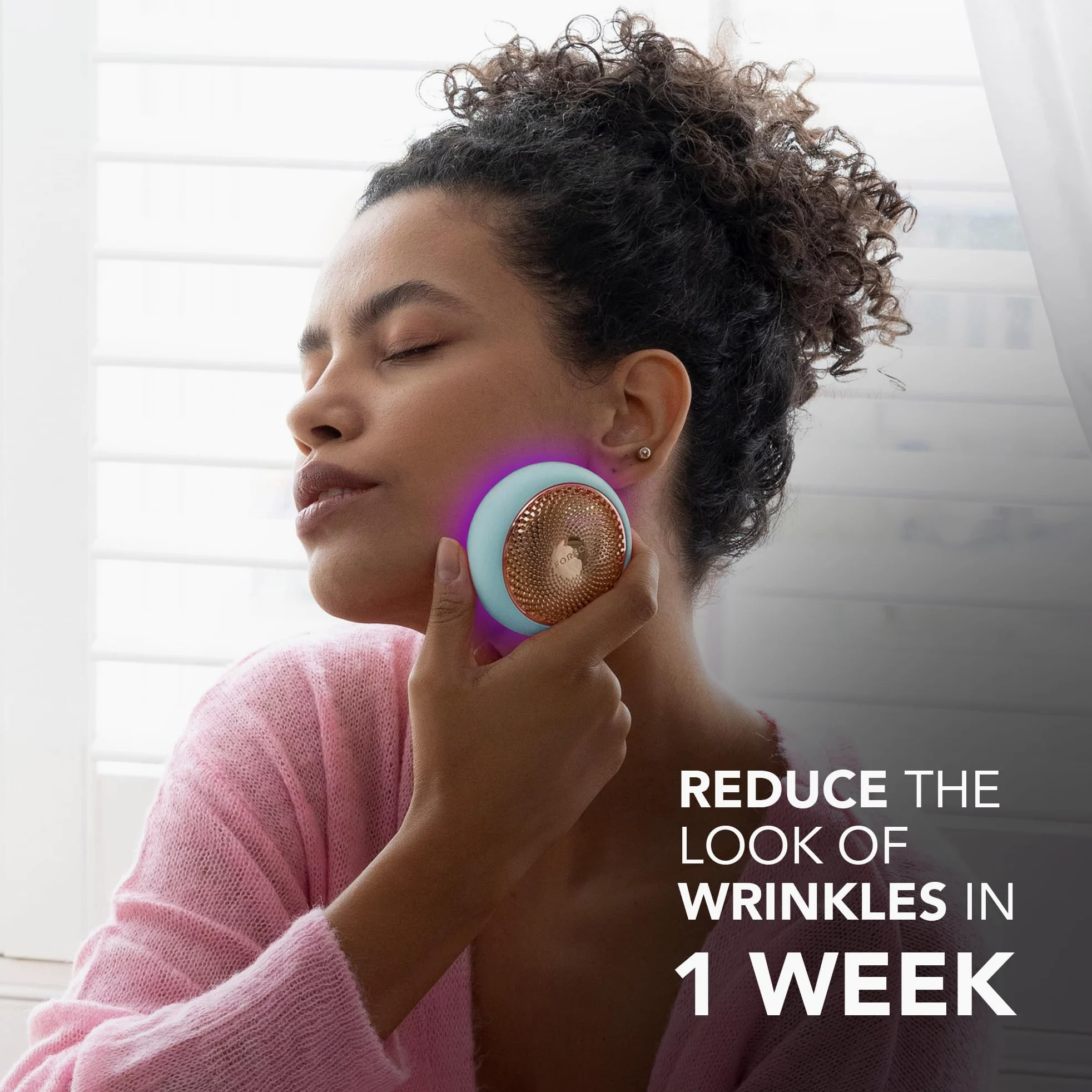 FOREO UFO 3, hidratación facial profunda, Spa facial 5 en 1, Terapia con luz LED roja, termoterapia, crioterapia, masajeador facial T-Sonic, cuidado facial antiedad, Arctic Blue | Mascarilla LED, Mascarilla luz roja, Cuidado facial, Calentamiento, Enfriam