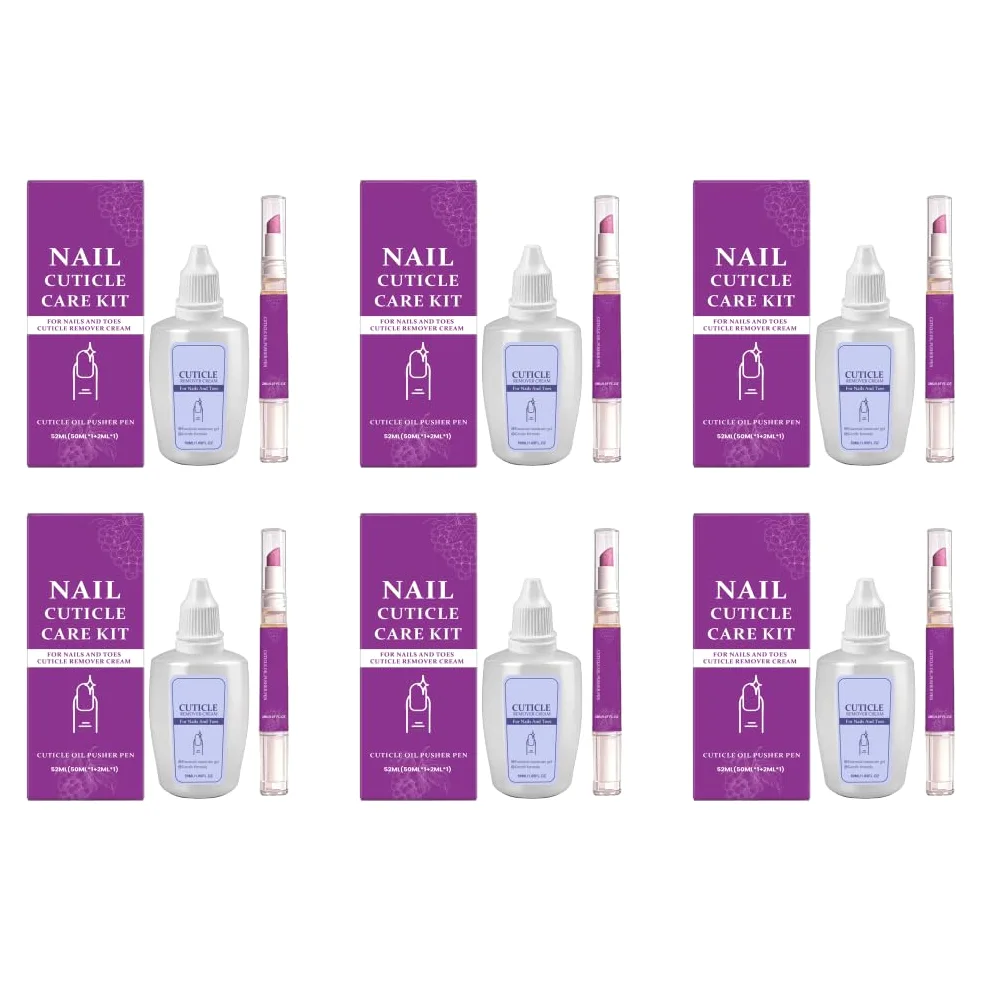 Bolígrafo para el cuidado de uñas, 2 uds., con gel eliminador de cutículas y aceite nutritivo, suave y reparador
