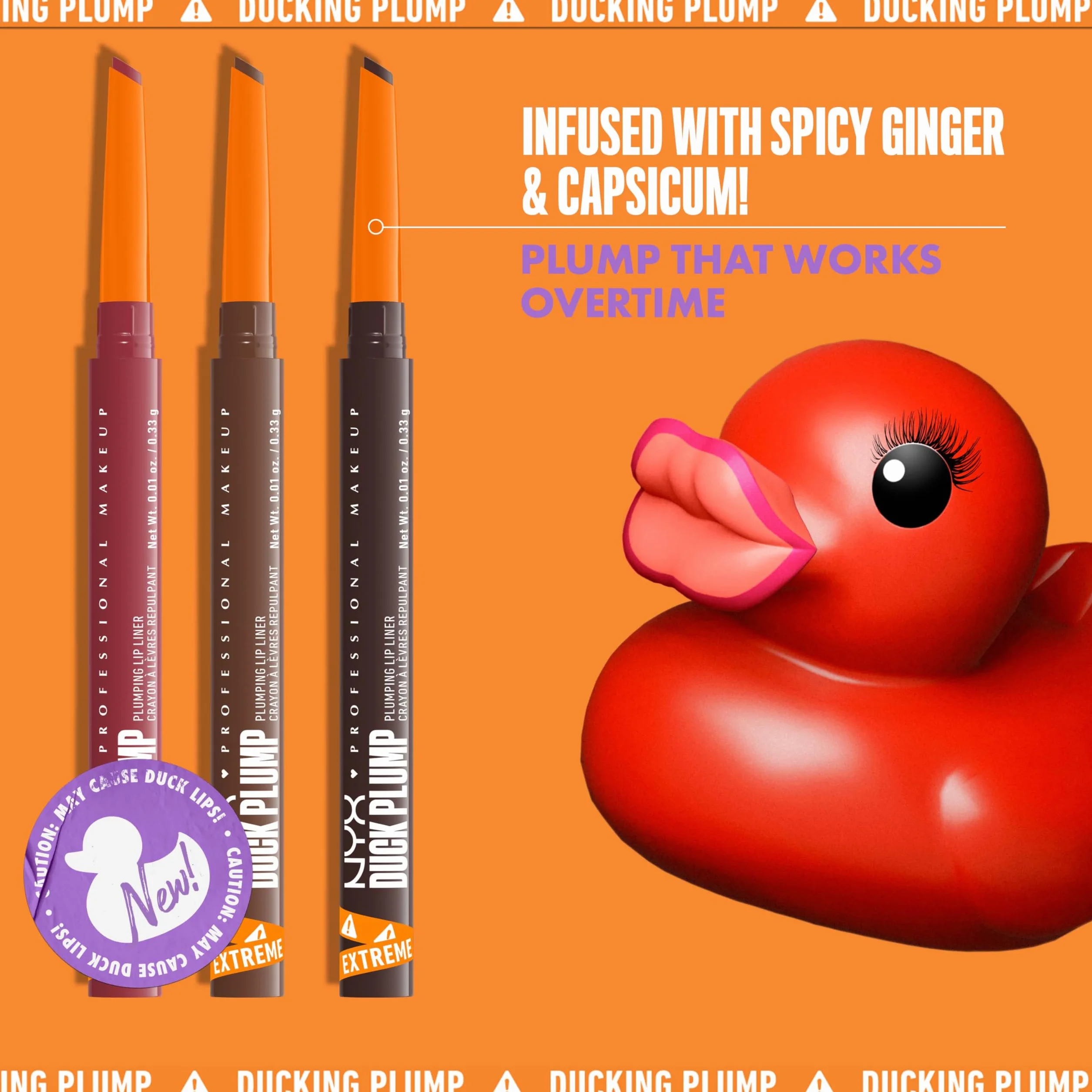 NYX Professional Makeup Duck Plump Lápiz de Labios Efecto Voluminizador Tono Double Dose