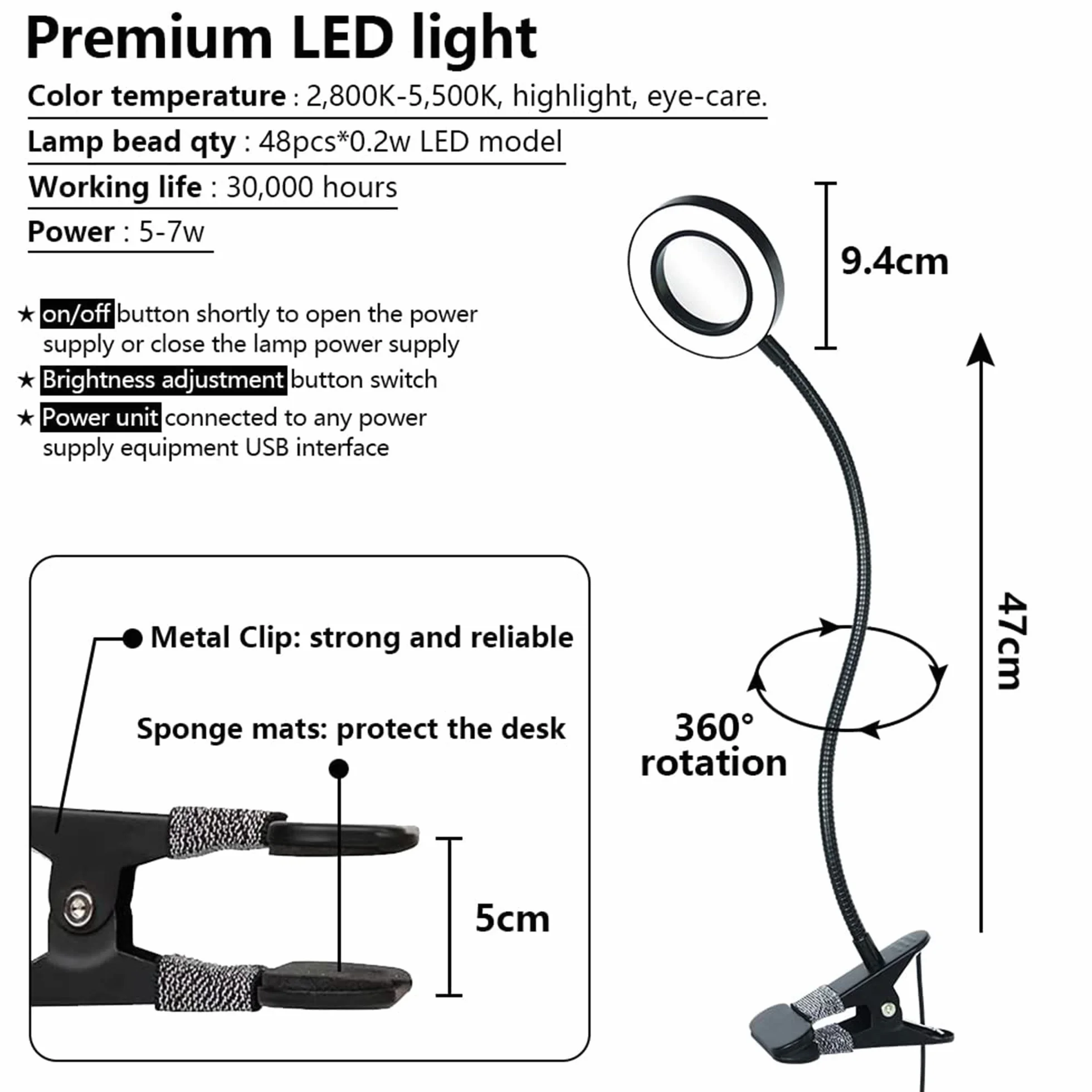 Leibau35 'l manicura plegable y transpirable manicura manicura estación de trabajo Salón Spa con Luz LED USB amplificada, aspiradora de ventilador, esponja, bolso