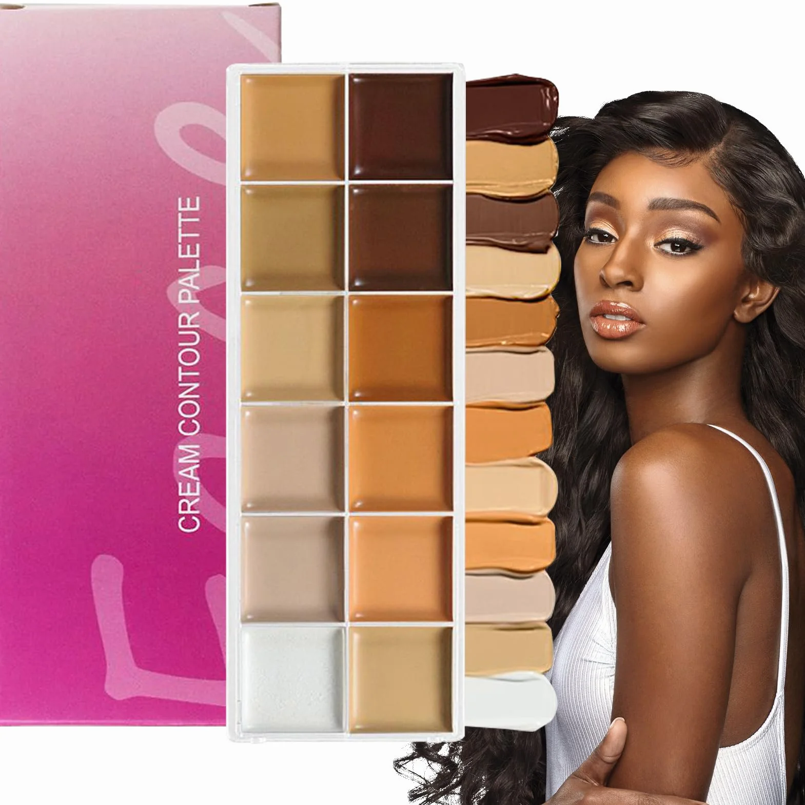Paleta De Maquillaje En Crema 12 Tonos Correctores Y Base Neutralizante Para Mujeres