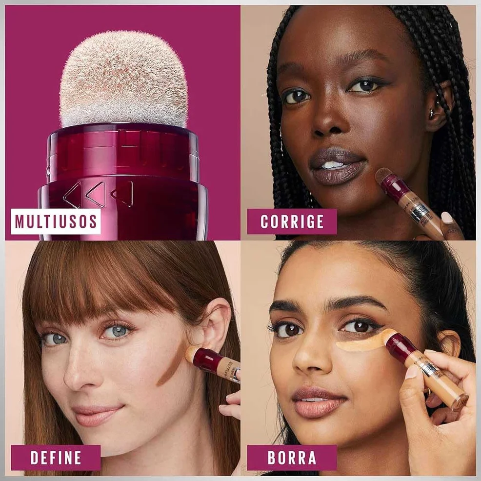 Maybelline New York Corrector Borrador de Ojos Cobertura Alta Hidratación 12h 01 Light 8ml