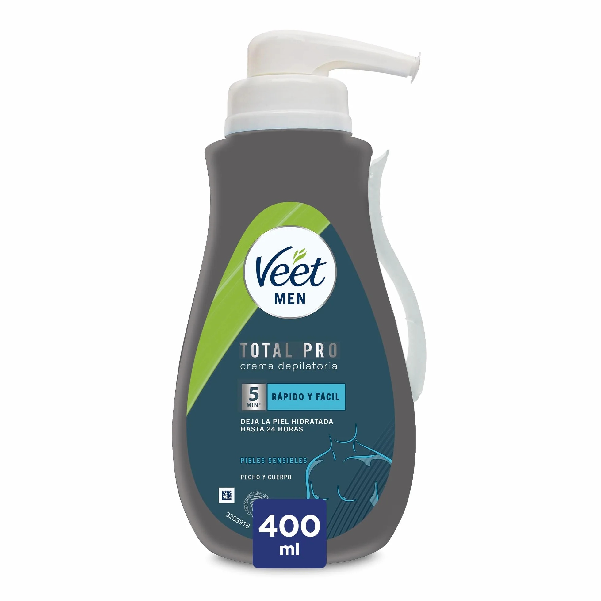 Veet Men Crema Depilatoria Corporal Piel Sensible 400 ml