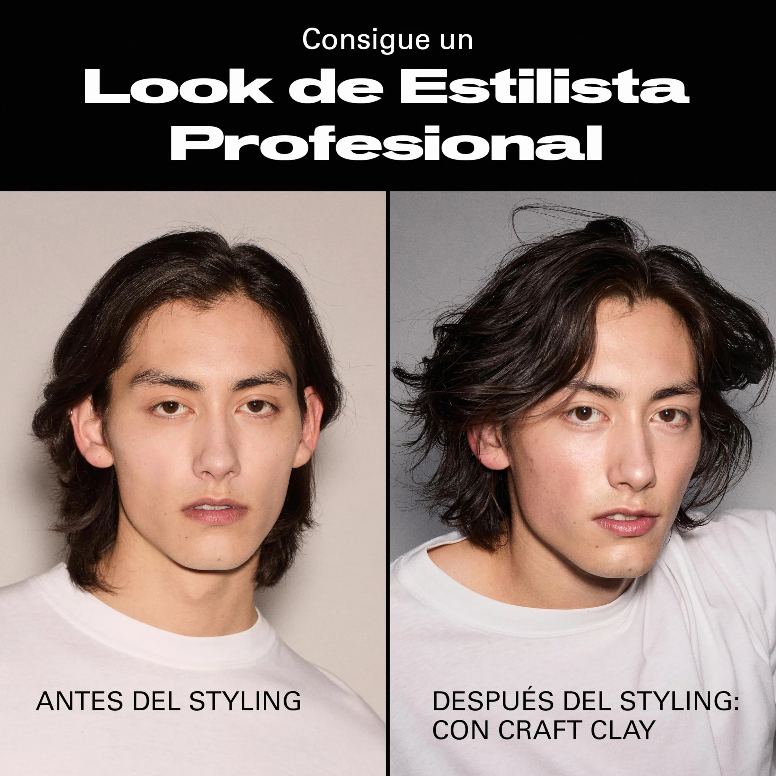 Sebastian Professional Craft Clay Arcilla Mate Texturizador Definidor Cabello Look Natural Fijación Textura Flexible 50g