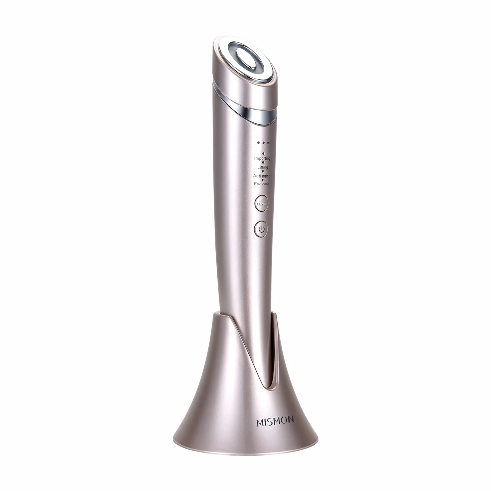 Aparato Radiofrecuencia Facial 4 en 1 Masajeador Facial Eléctrico con Tecnología de Radiofrecuencia y Pulso, 3 Niveles de Microcorrientes
