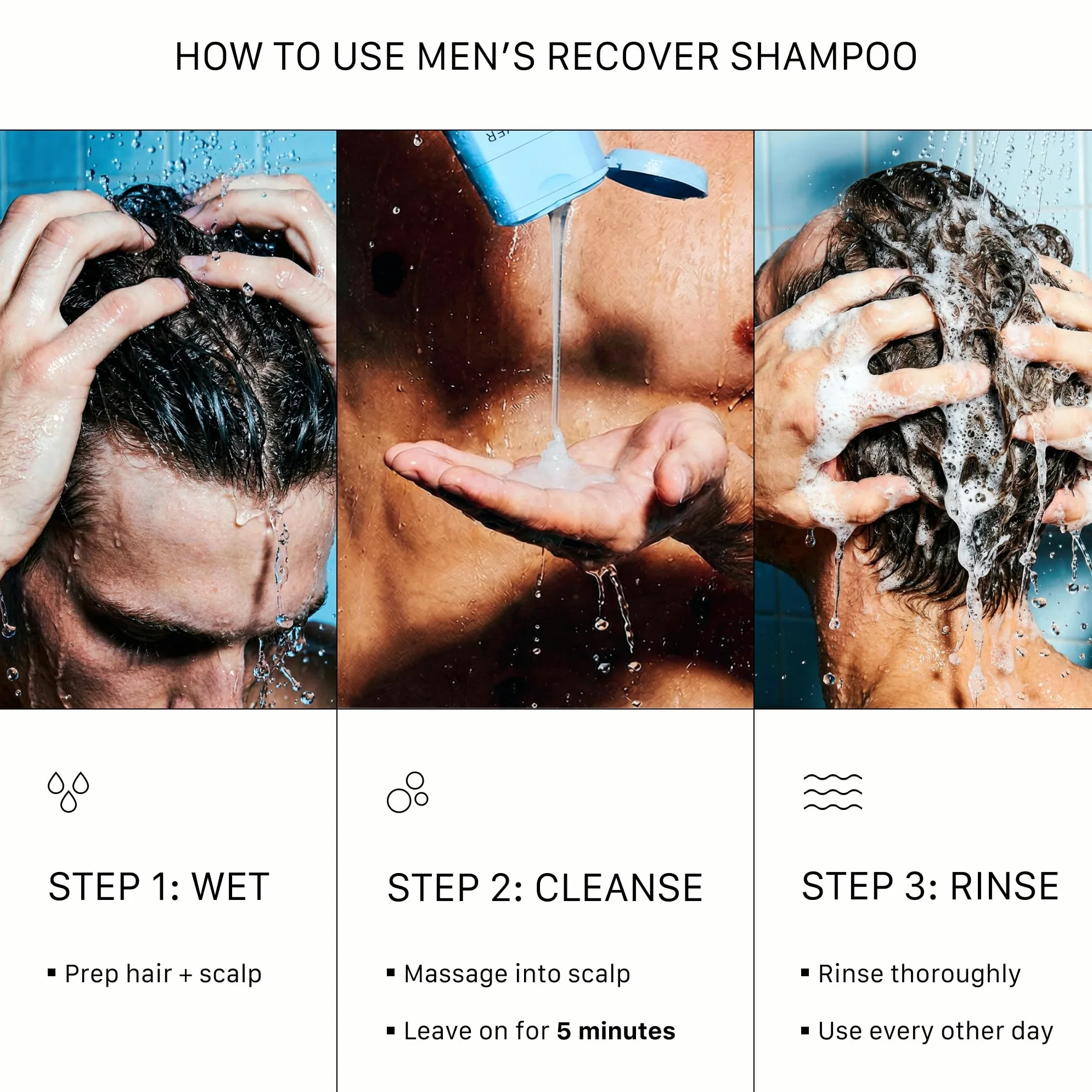ACTIIV Recover - Tratamiento de limpieza espesante para hombres, 6 onzas