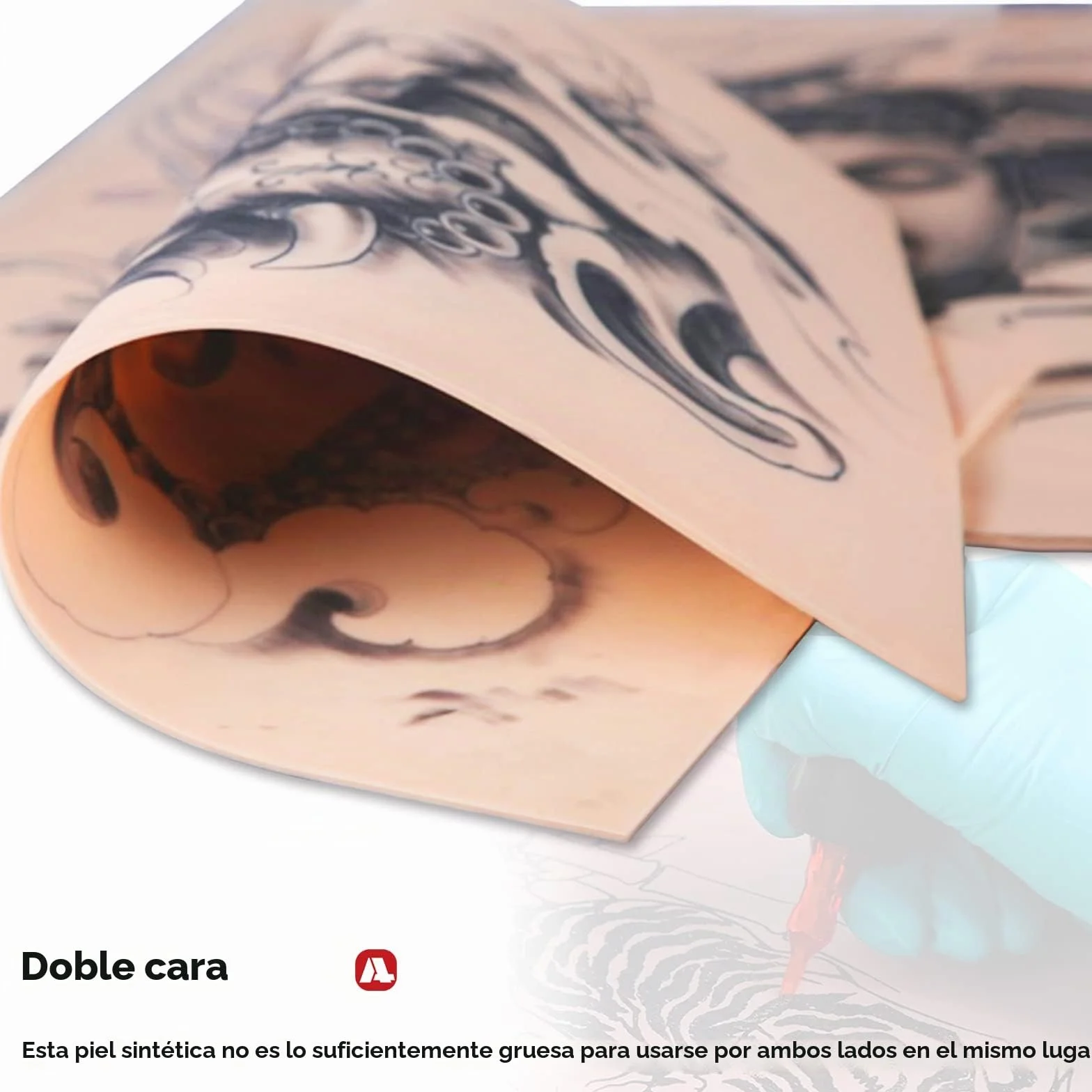 Piel Sintetica Tatuaje, 10pcs Piel de Tatuaje Lados Dobles La Piel Sintética Pieles Sinteticas para Tatuaje