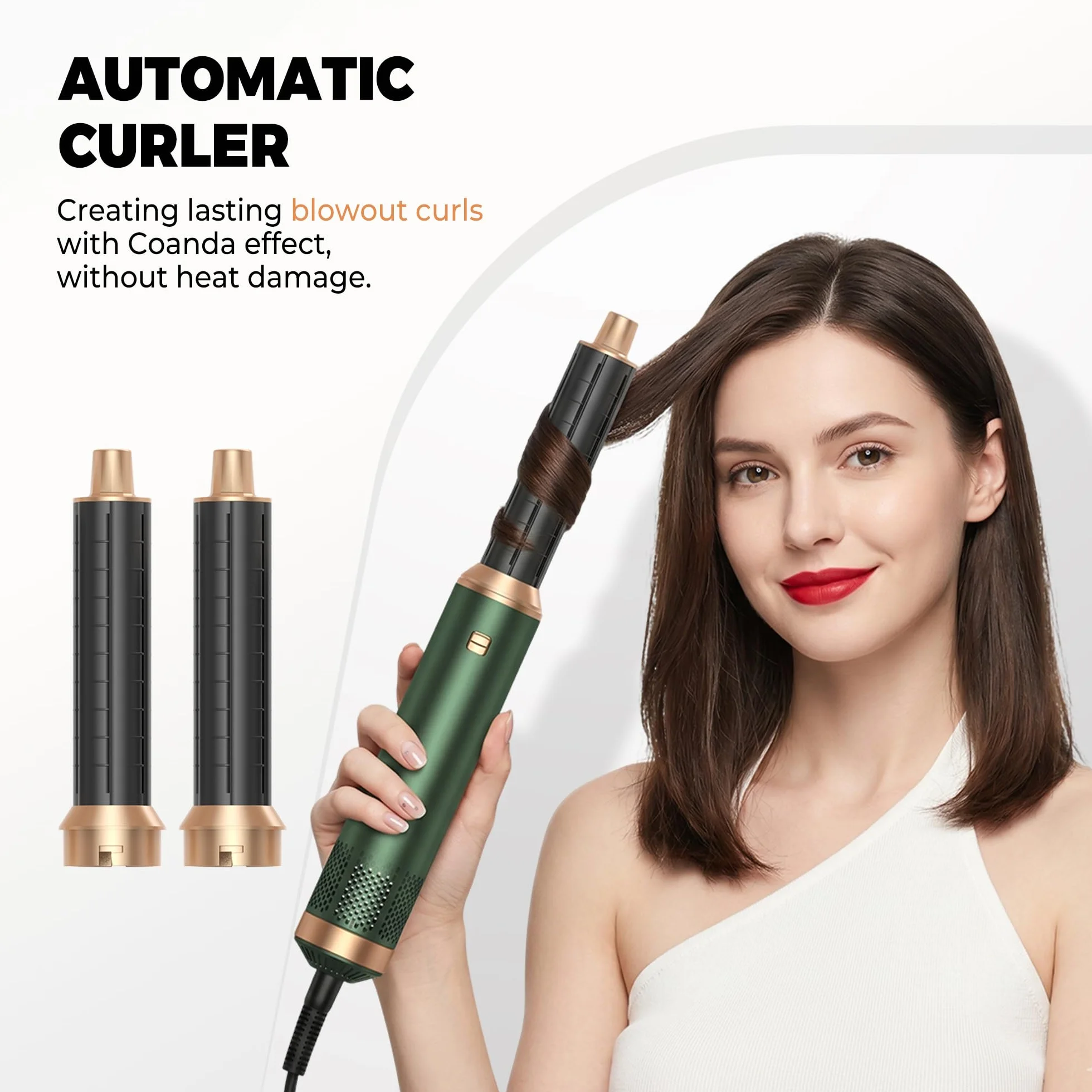 OKWRAP Secador 5 en 1 Moldeador De Pelo Cepillo De Aire Set