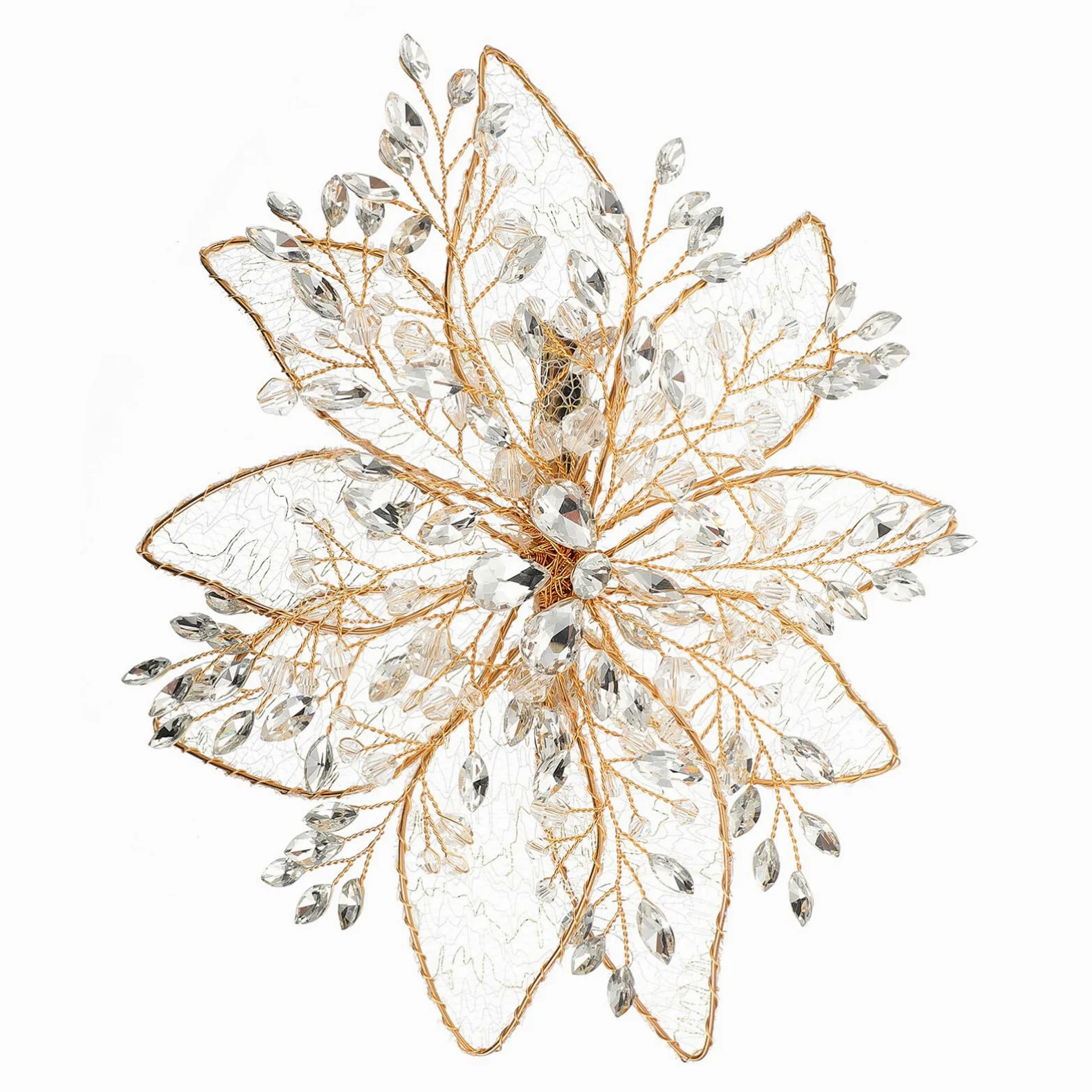 Beaupretty 3piezas Clip De Pelo De Novia Rhinestones Accesorio Elegante Para Bodas y Fiestas Horquilla De Diseño Delicado Para Mujeres y Niñas Accesorio De Calidad y Duradero