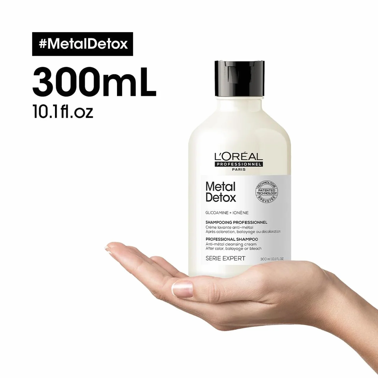 L'Oréal Professionnel Metal Detox Champú Sin Sulfatos 300 ml para Cabello Dañado