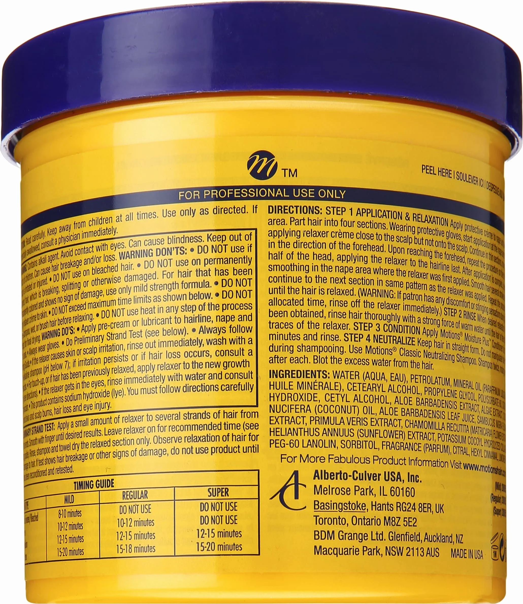 Motions Tratamiento Crecepelos 425 g
