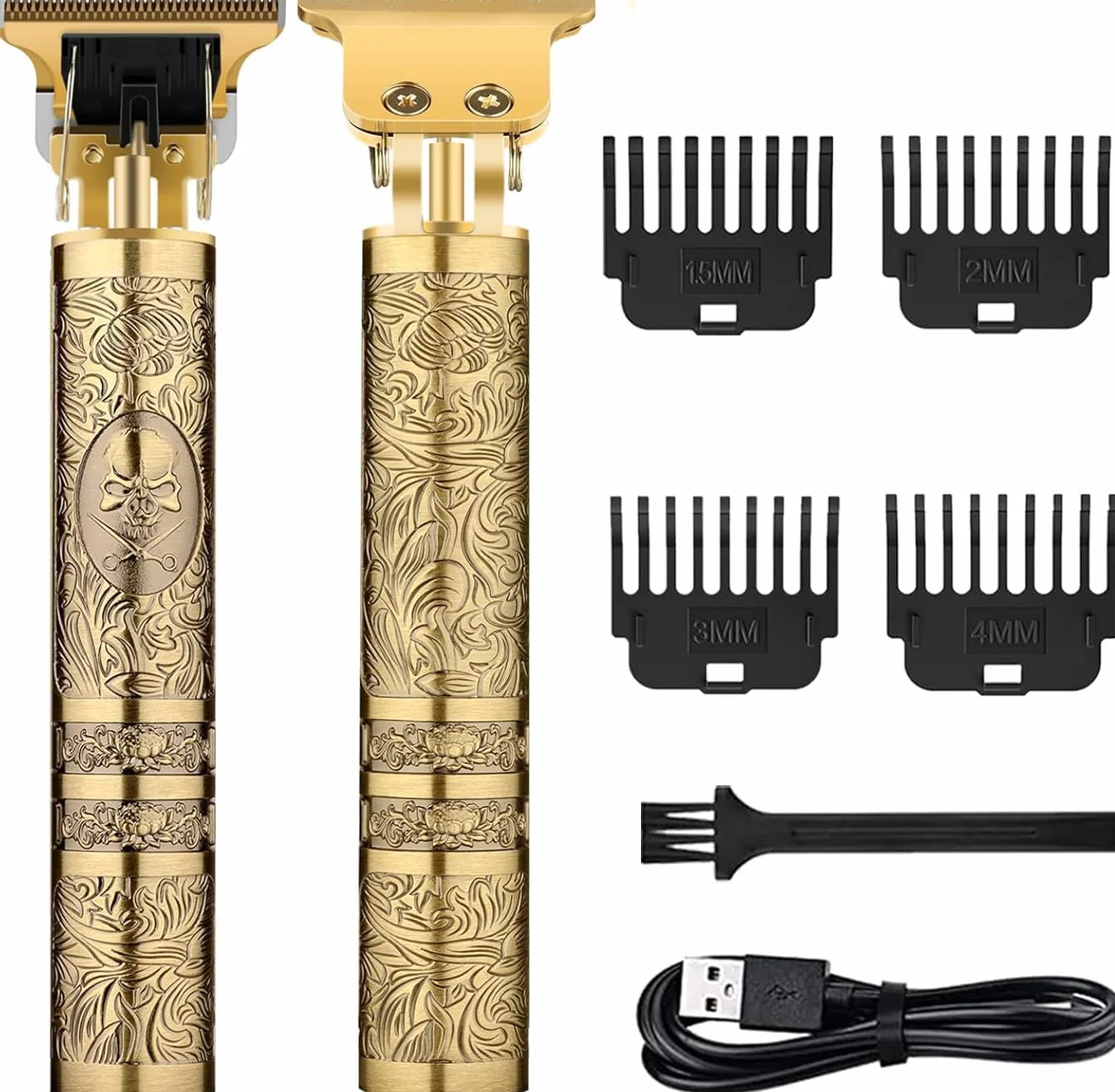 Profesional Cortapelos Hombre Recortadora Eléctrica Inalámbrica Carga Rápida USB Maquina Cortar Pelo Barba