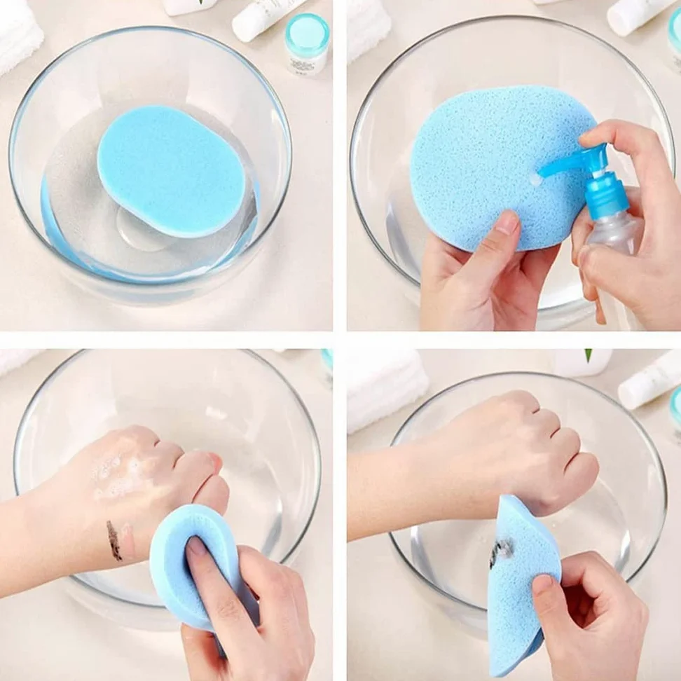 Esponja de maquillaje 50pcs cara de lavado de esponja PVA Removedor de maquillaje de compresión Removedor de maquillaje de limpieza de la cara Herramientas de limpieza de spa Esponjas de maquillaje pr